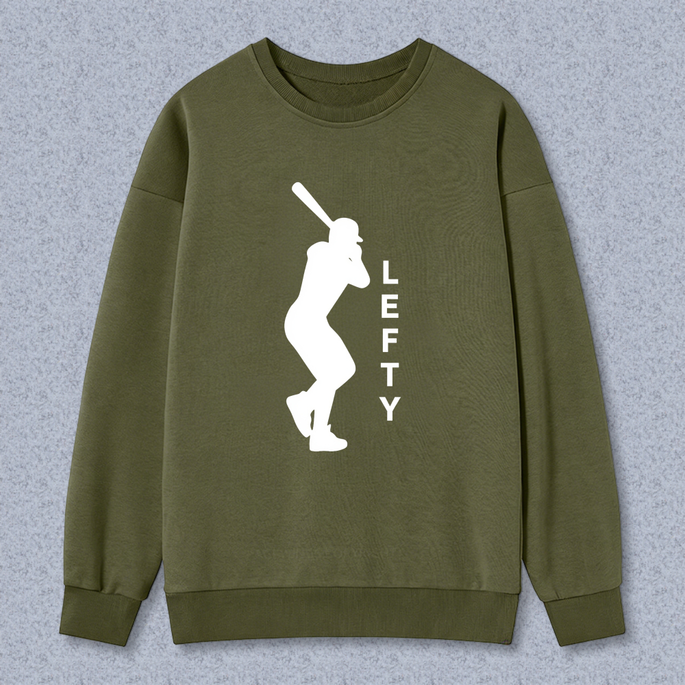 Dorawear™ Baseball Player Lefty Silhouette Unisex Classic Sweatshirt