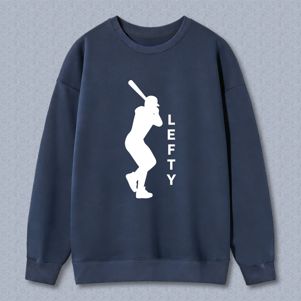Dorawear™ Baseball Player Lefty Silhouette Unisex Classic Sweatshirt