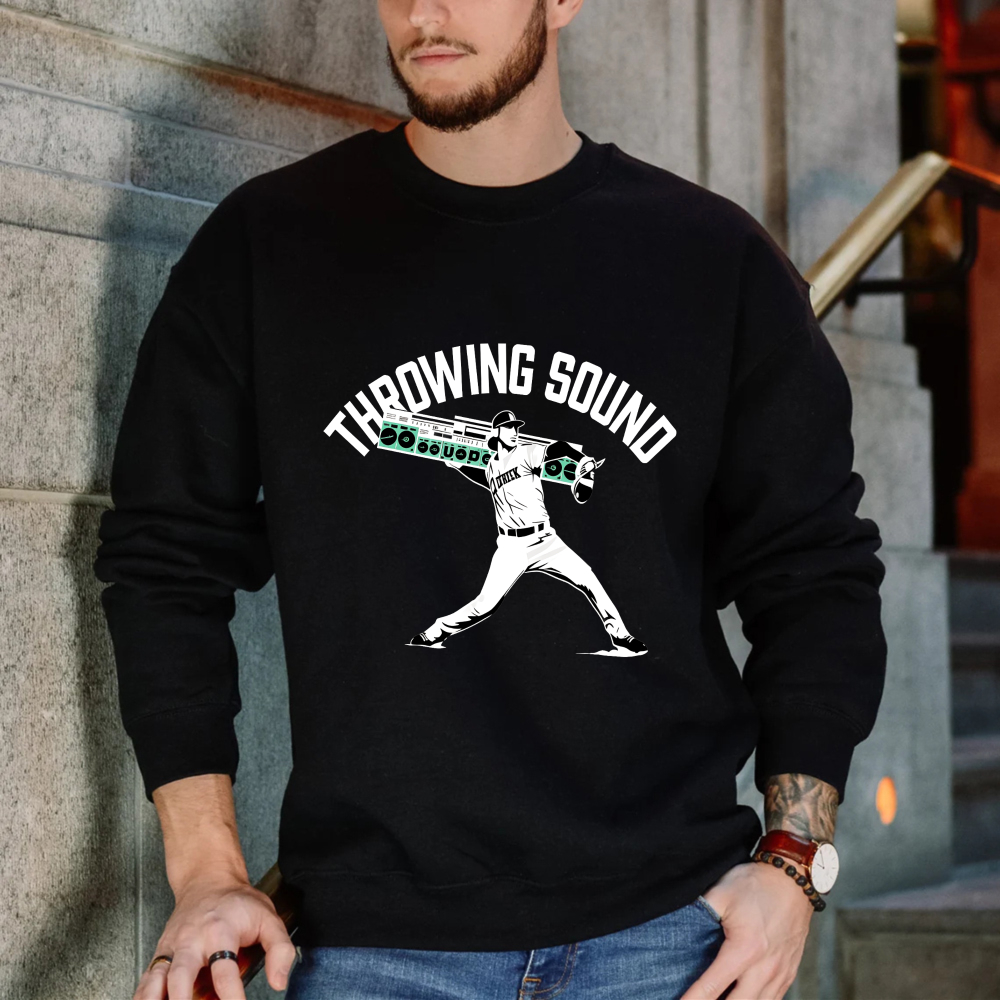 Dorawear™ Baseball Player Throwing Sound Unisex Classic Sweatshirt