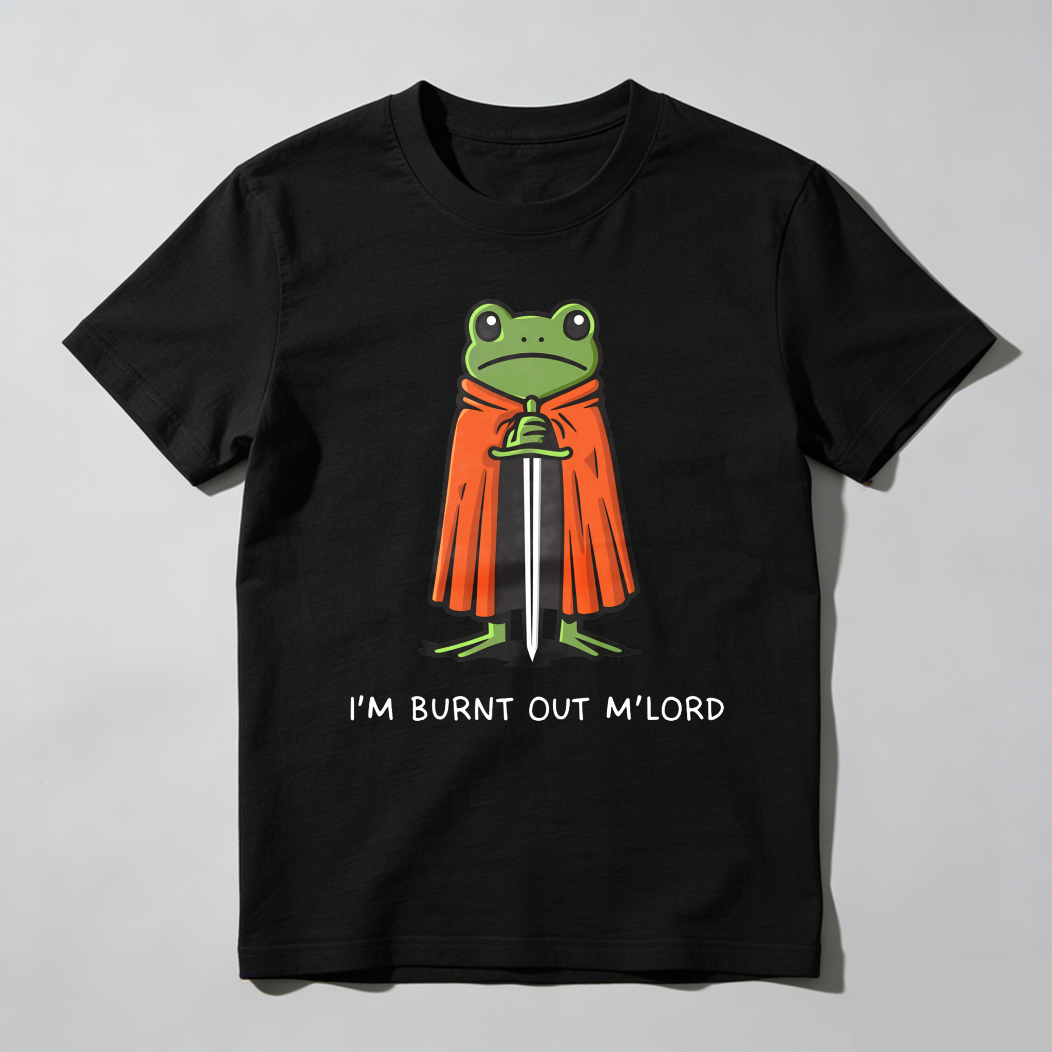 Dorawear™ Frog Knight With Sword And Cape T Shirt (1)