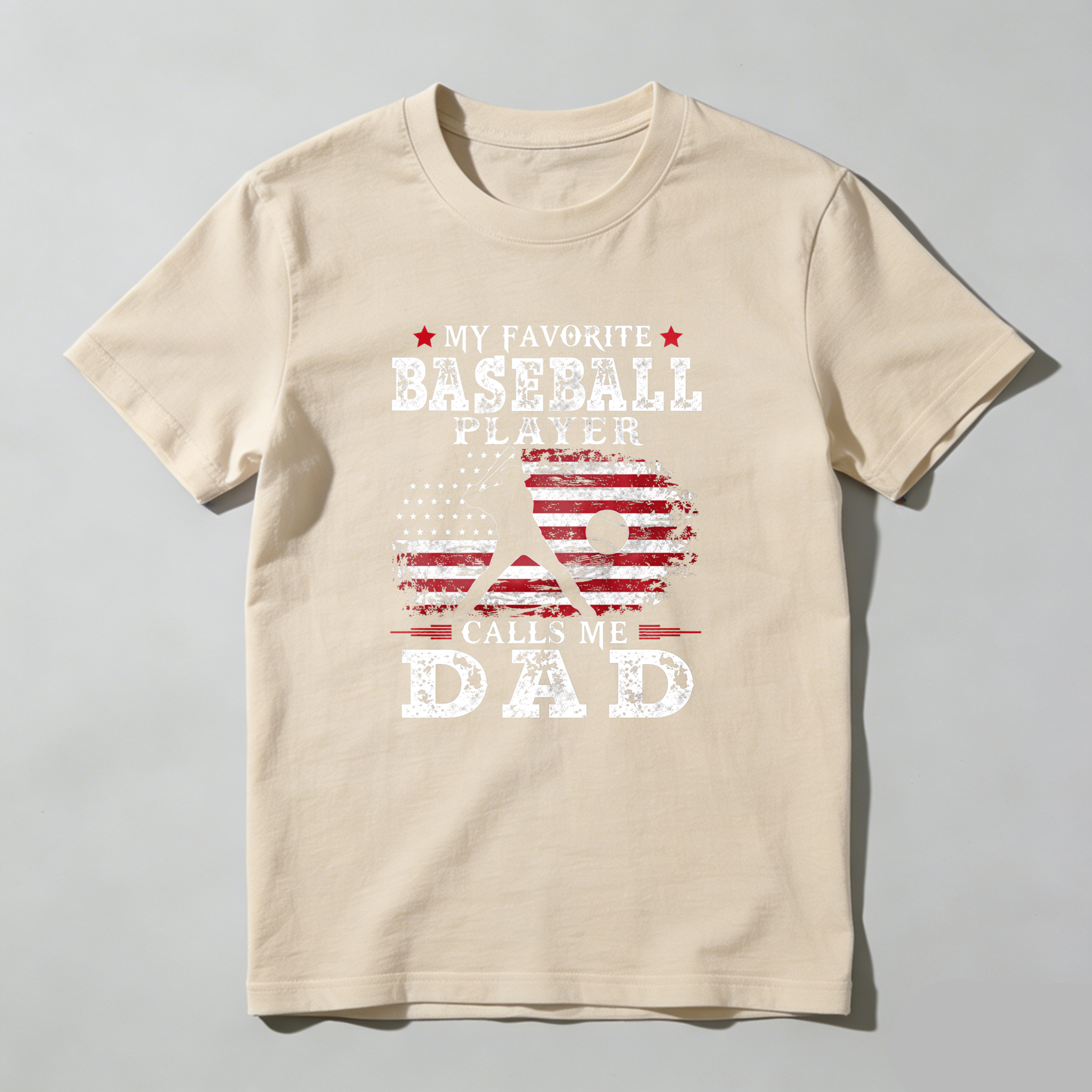 Dorawear™ My Favorite Baseball Player Calls Me Dad  T Shirt-Dorawear