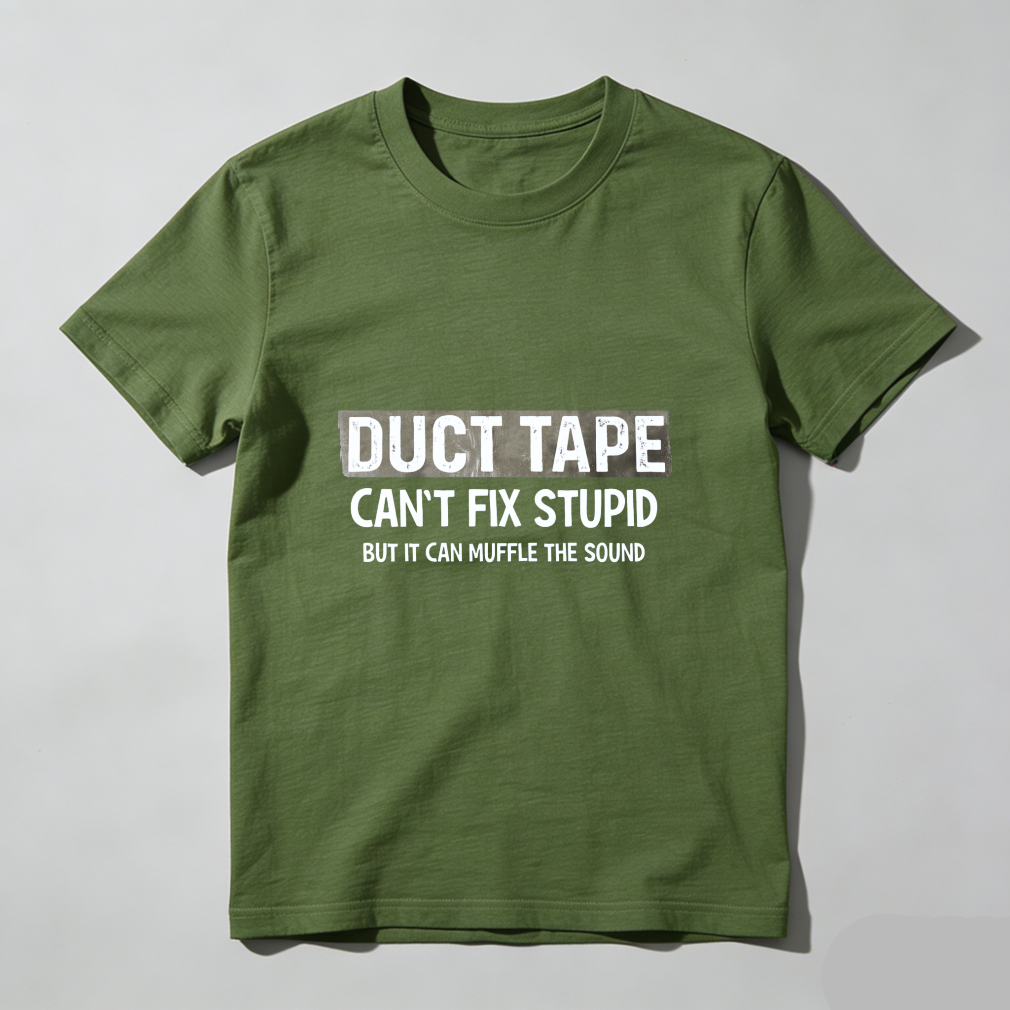 Dorawear Duct Tape Cant Fix Stupid But It Can Muffle The Sound Pure Cotton Short Sleeve T Shirt