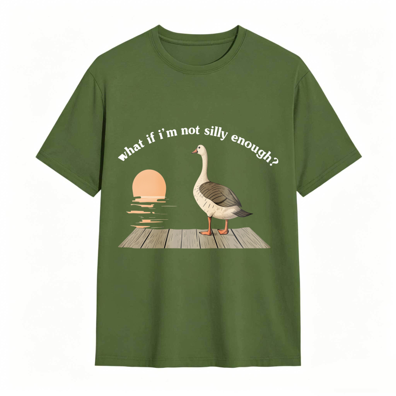 Duck Sunset Quote What If I M Not Silly Enough Unisex Classic T-shirt