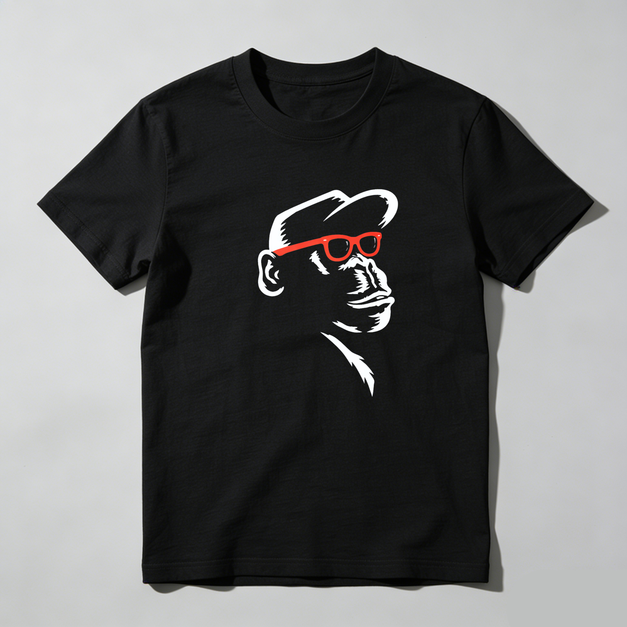 Dorawear Monkey With Red Glasses Pure Cotton Short Sleeve T Shirt