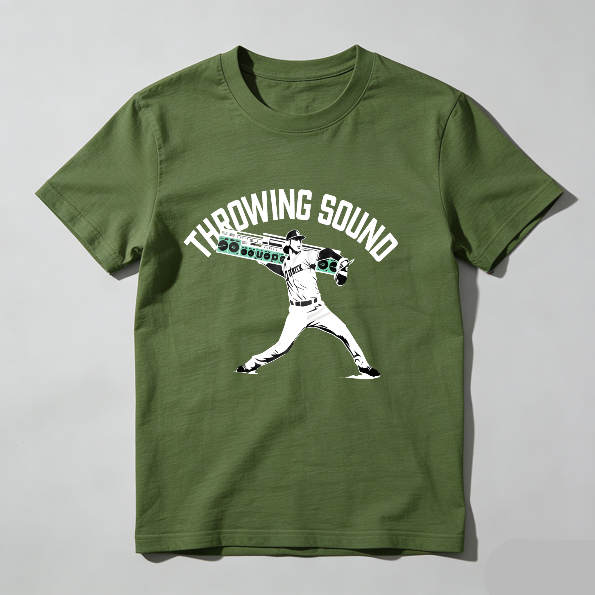 Dorawear™ Throwing Sound Baseball Player Pitching Pose  T Shirt