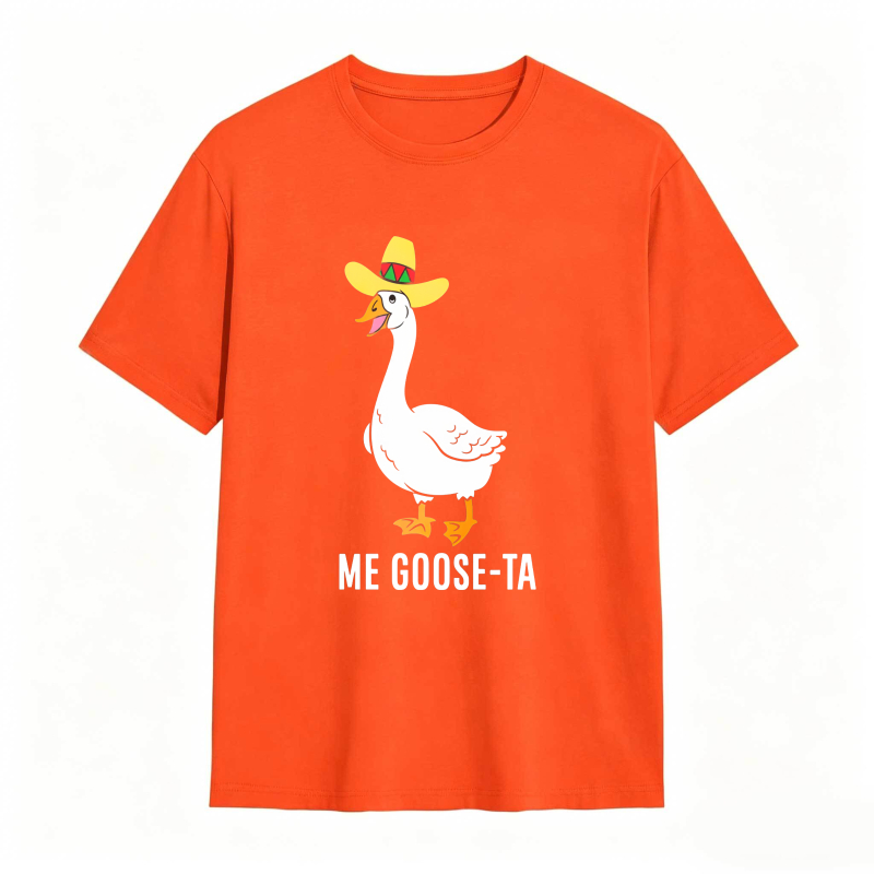 Dorawear™ Duck Wearing Sombrero With Me Goose Ta Text Unisex Classic T-shirt
