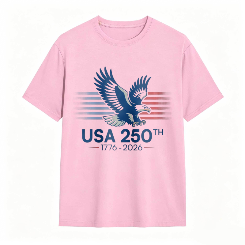 Dorawear™   Eagle And American Flag Design Usa 250th Anniversary 1776 2026 T-shirt