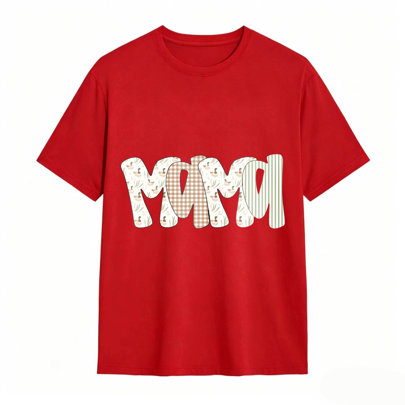 Dorawear™Mama Patterned Text Design Unisex Classic T-shirt