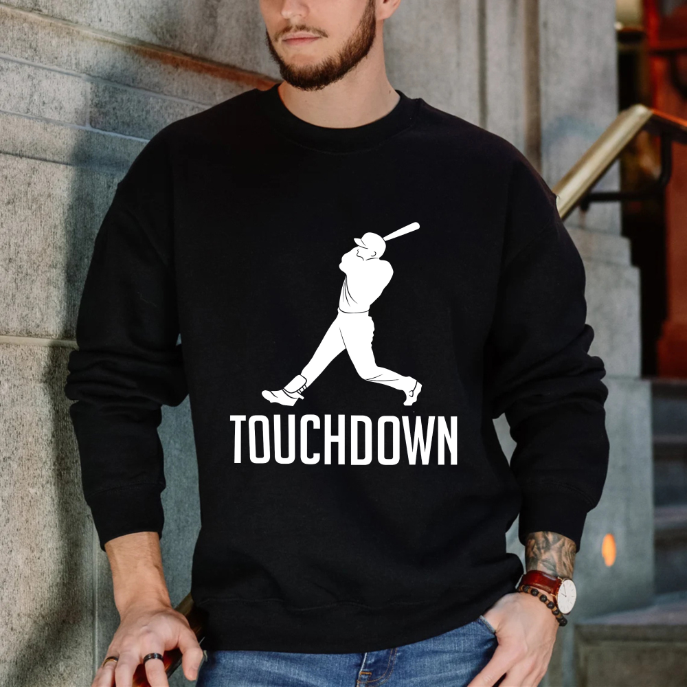 Dorawear™ Baseball Player Silhouette Touchdown Unisex Classic Sweatshirt