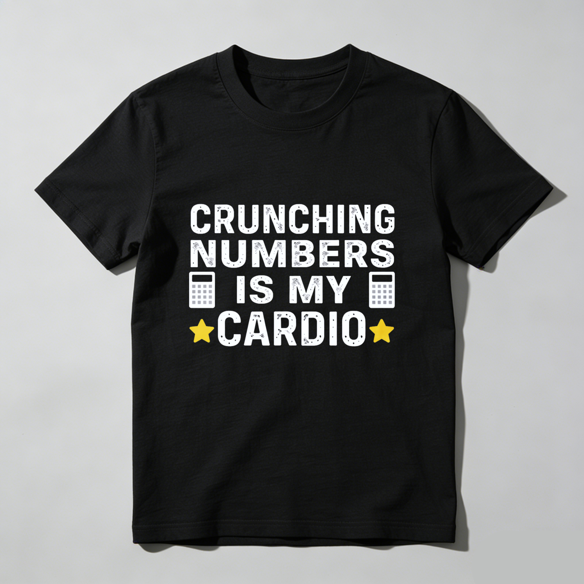Dorawear™ Crunching Numbers Is My Cardio Pure Cotton Short Sleeve T Shirt-Dorawear