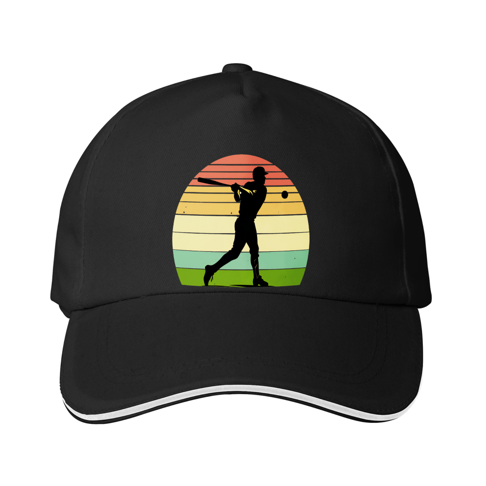 Dorawear™ Baseball Cap Baseball Player Sunset Design Outdoor Sports