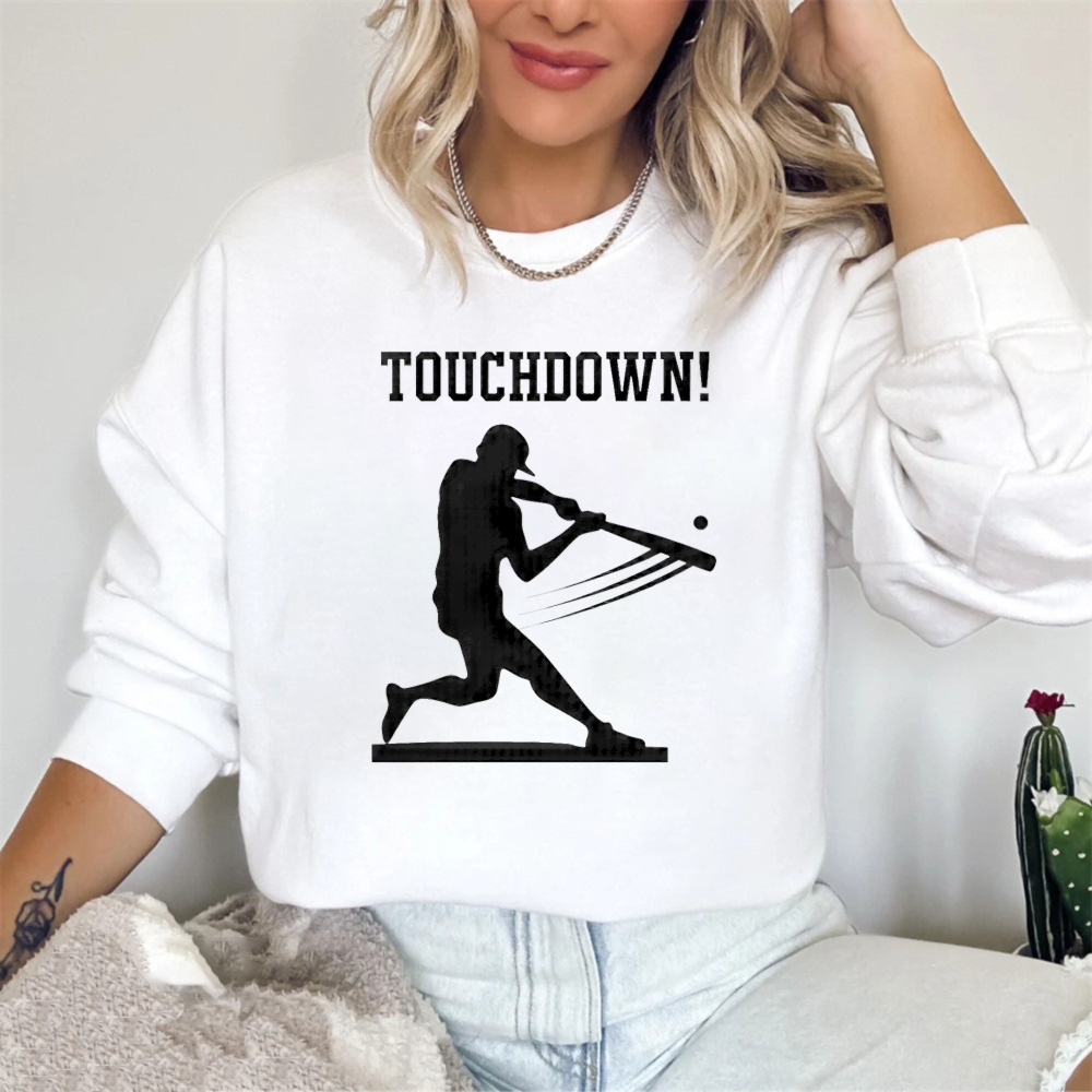 Dorawear™ Touchdown Baseball Player Silhouette Unisex Classic Sweatshirt