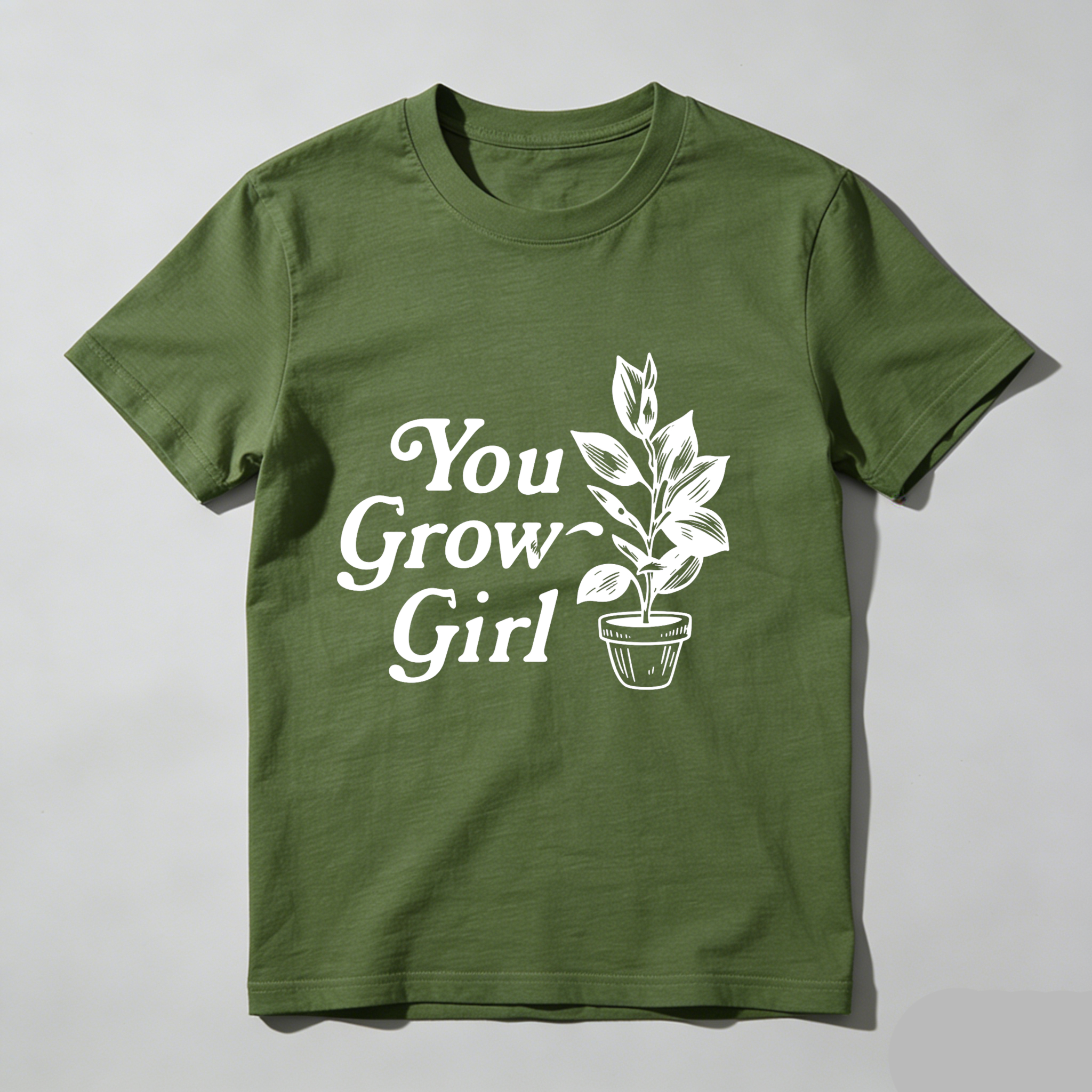 Dorawear™ You Grow Girl Plant Design T Shirt