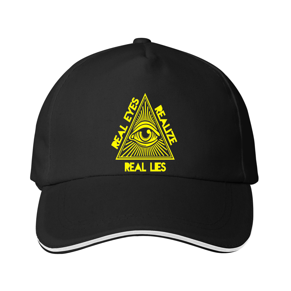 Dorawear™  Baseball Cap With All Seeing Eye And Real Eyes Real Lies Text
