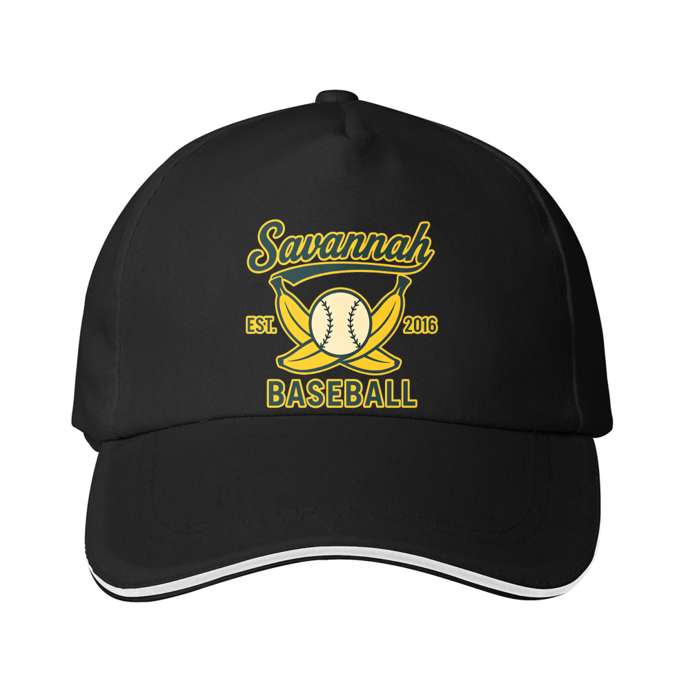 Dorawear™ Baseball Cap Savannah Baseball Logo With Ball And Bat Design For Sports And Casual Wear