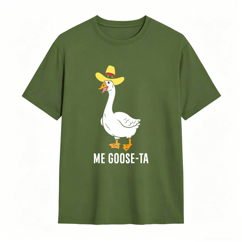 Dorawear™ Duck Wearing Sombrero With Me Goose Ta Text Unisex Classic T-shirt