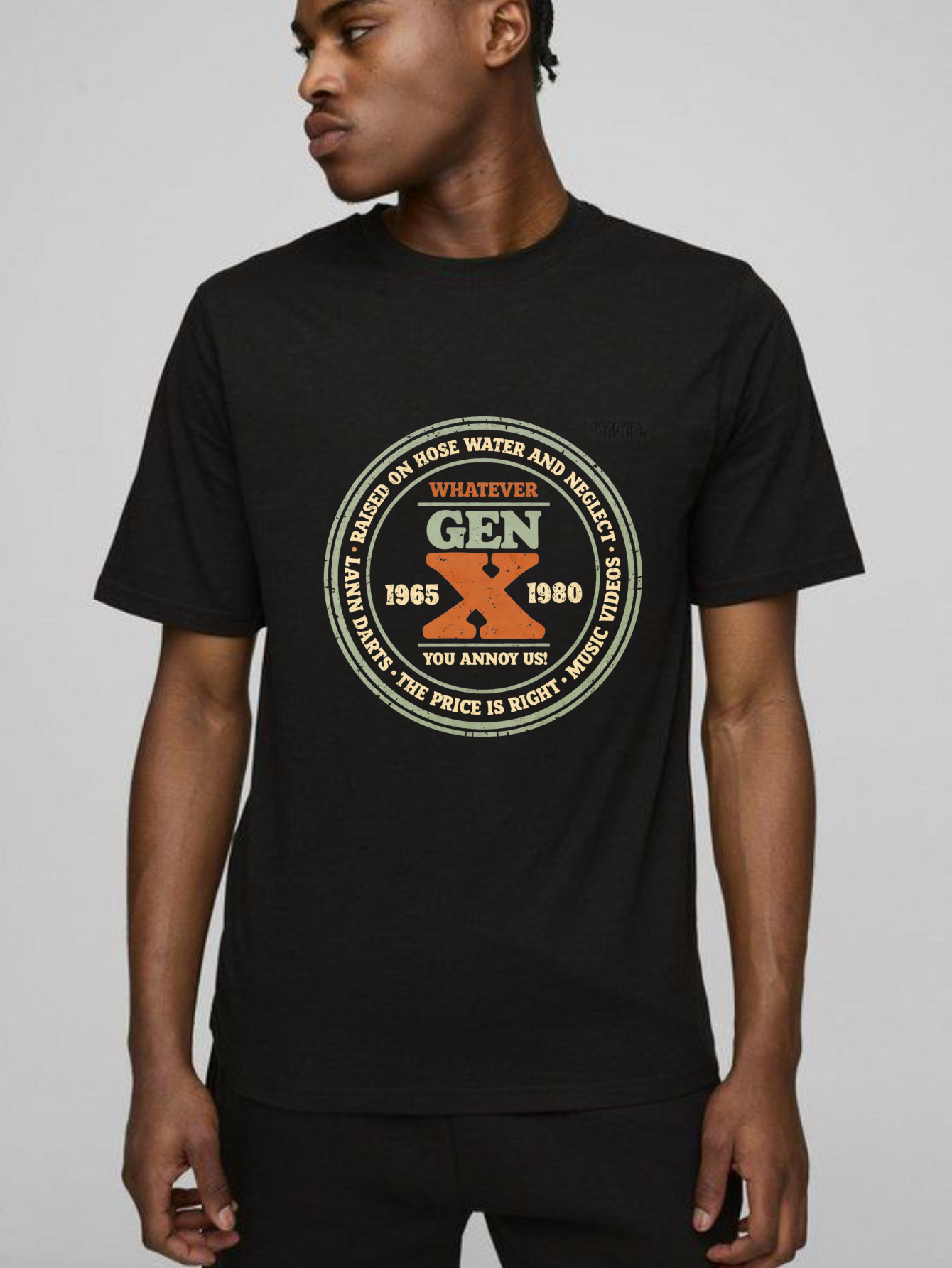 Dorawear™ Gen X Whatever You Annoy Us Pure Cotton Short Sleeve T-Shirt-Dorawear