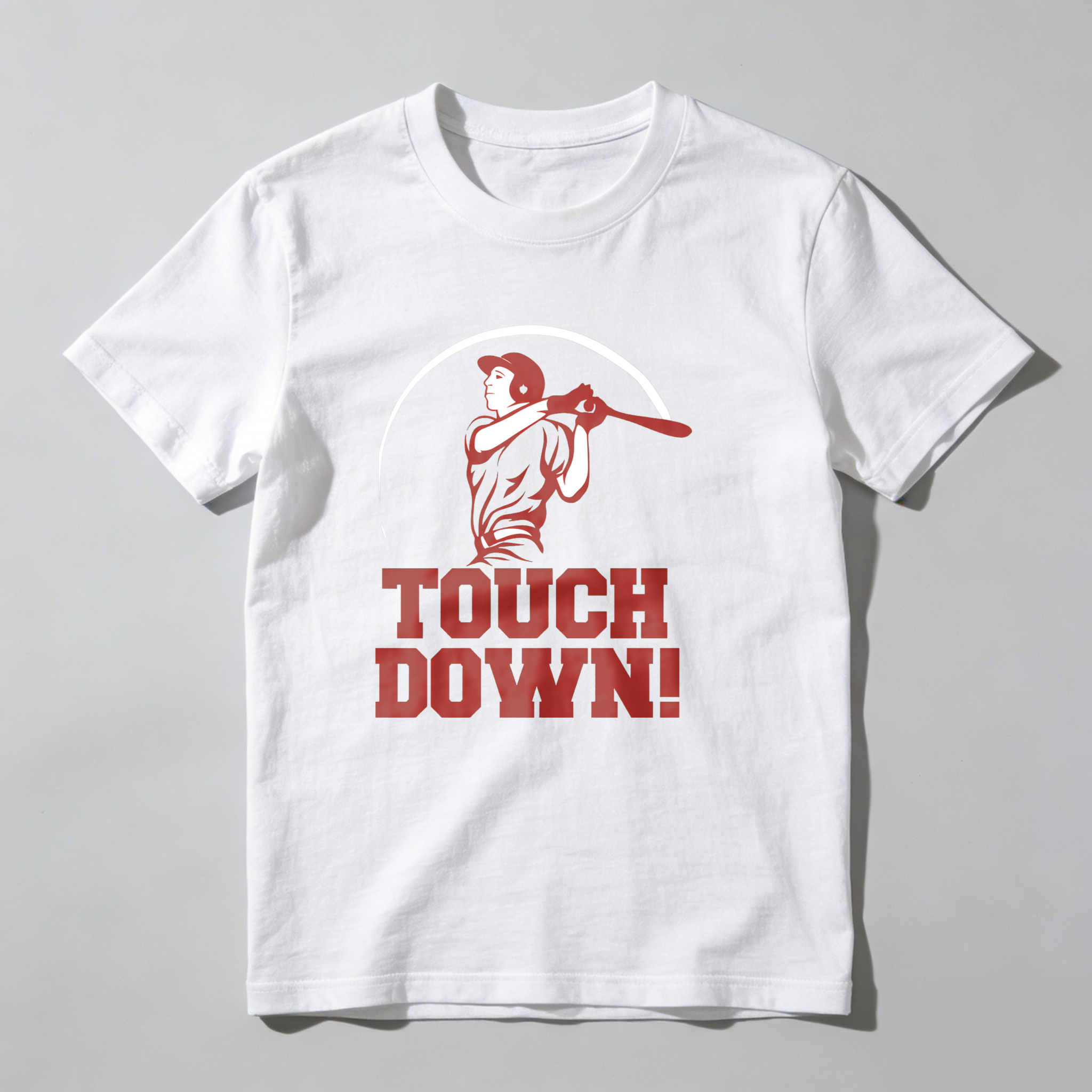 Dorawear™ Touch Down Baseball Player Swing  T Shirt