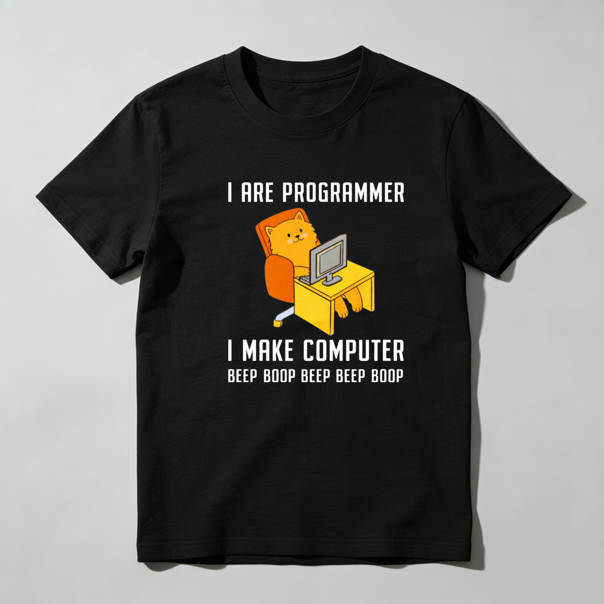 Dorawear I Are Programmer I Make Computer Beep Boop Beep Boop Pure Cotton Short Sleeve T Shirt