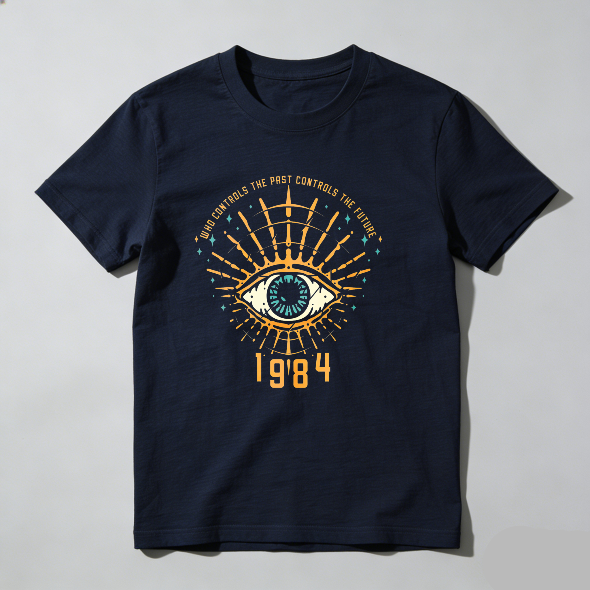 Dorawear™ Eye With Radiating Lines And Text 1984 T Shirt