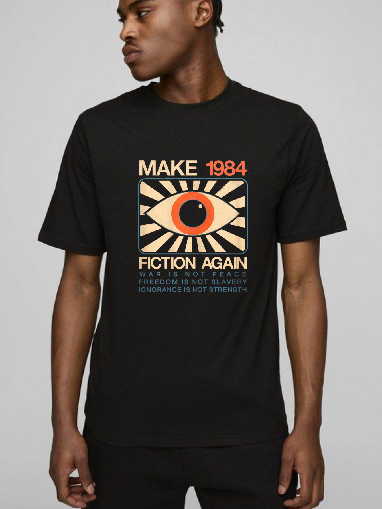 Dorawear™  Make 1984 Fiction Again Eye Symbol T Shirt