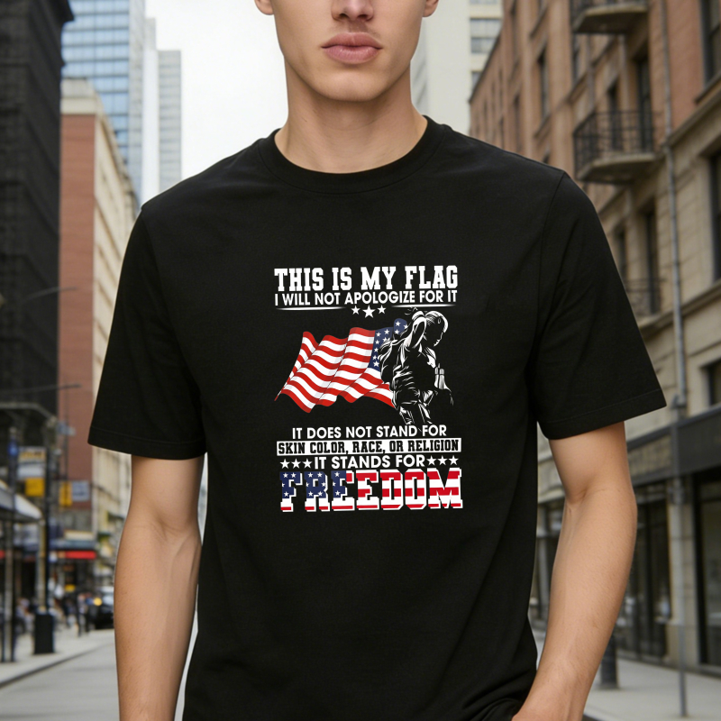 Dorawear™ American Flag Skeleton Freedom Statement Unisex Classic T-shirt