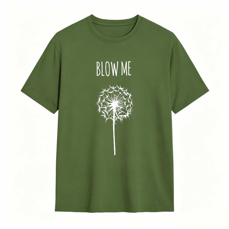 Dorawear™ Dandelion Blow Me Text Design Unisex Classic T-shirt