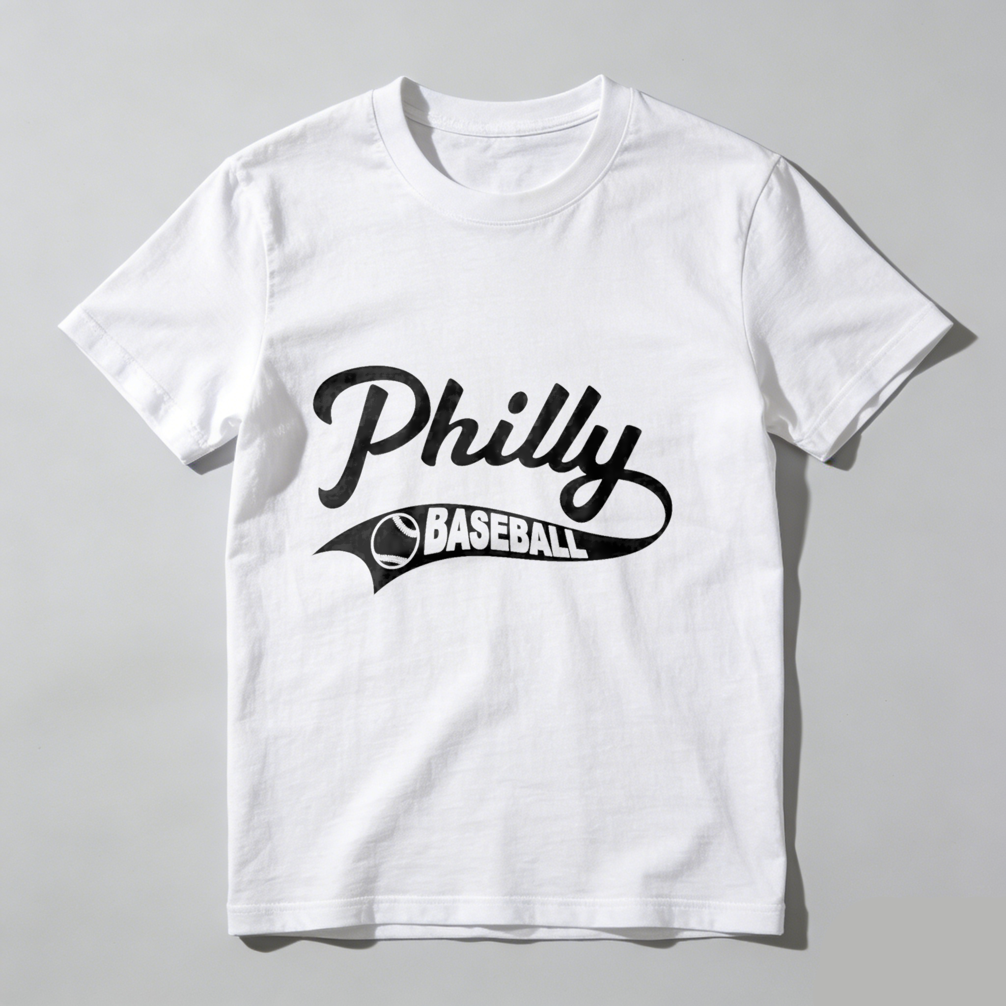 Dorawear™ Philly Baseball Logo Design Print T Shirt