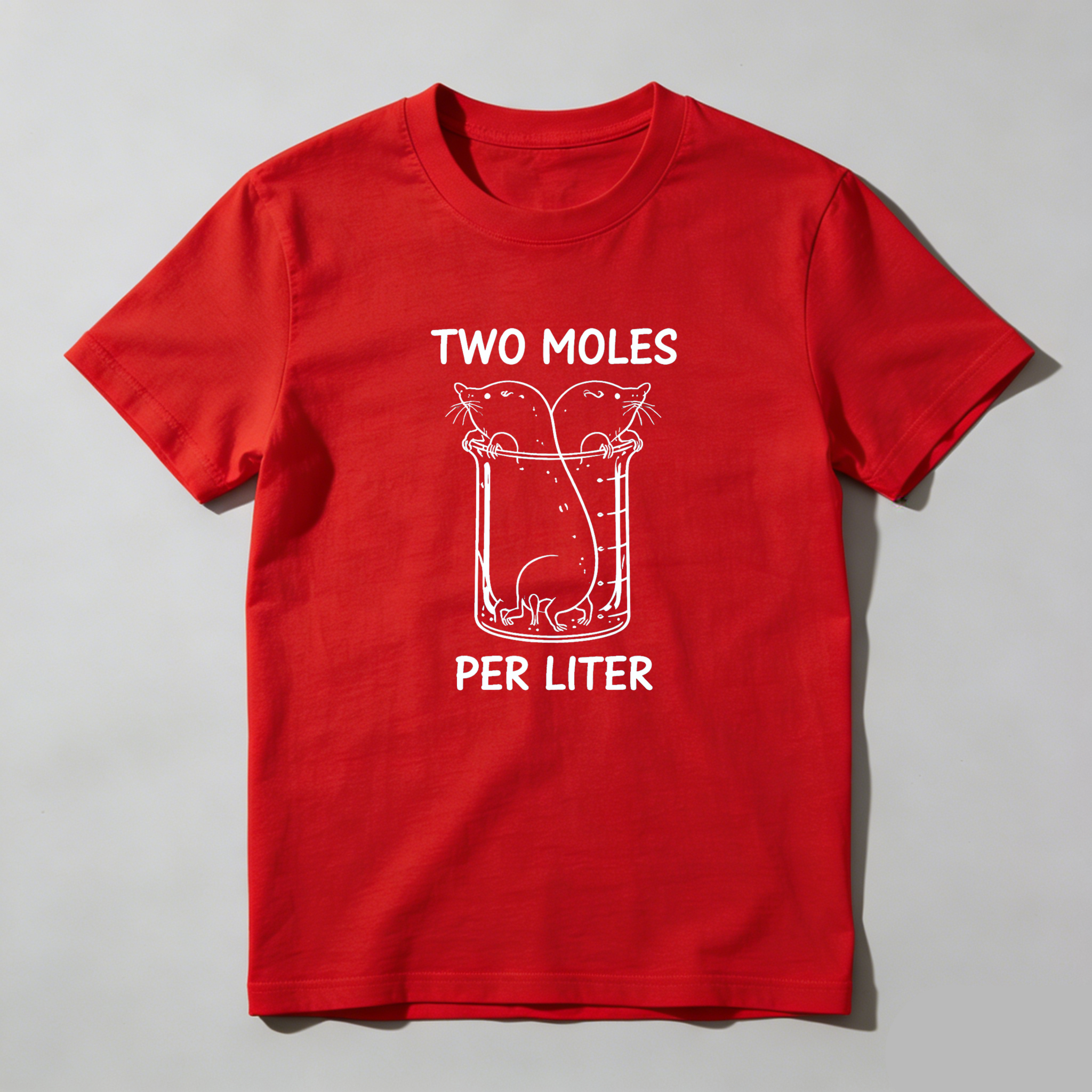 Dorawear™ Two Moles Per Liter Pure Cotton Short Sleeve T Shirt-Dorawear