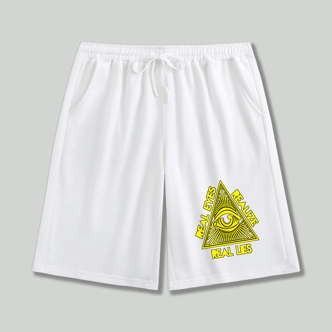 Dorawear™ All Seeing Eye Real Eyes Real Lies Shorts(1)-Dorawear