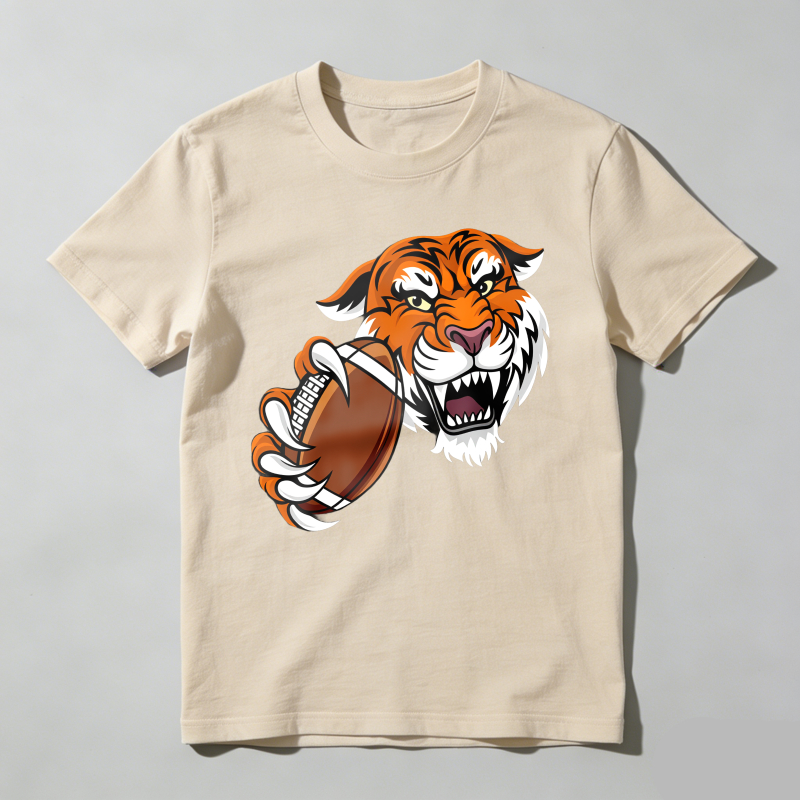 Dorawear™ Tiger Holding Football With Claws T Shirt