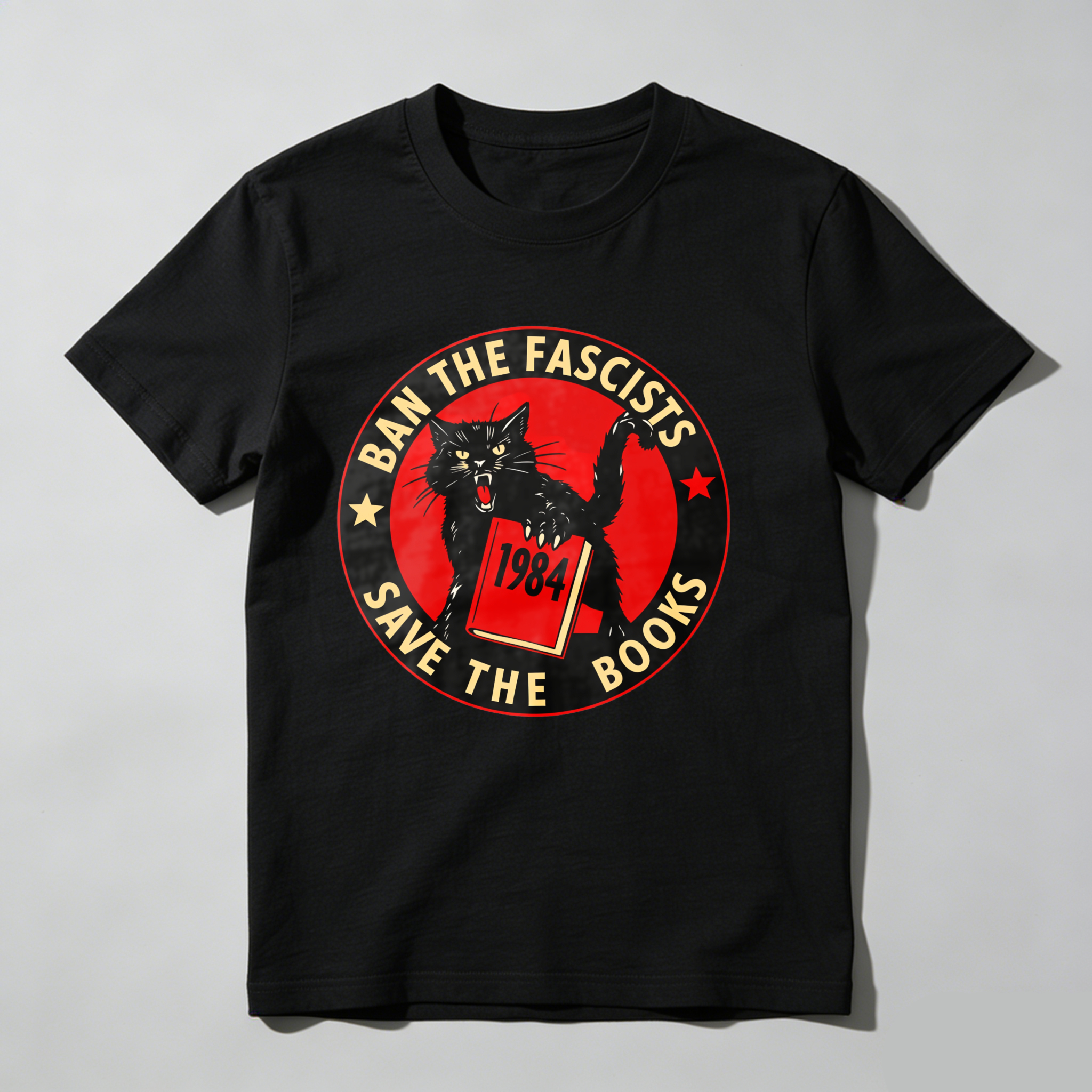 Dorawear Ban The Fascists Save The Books T Shirt