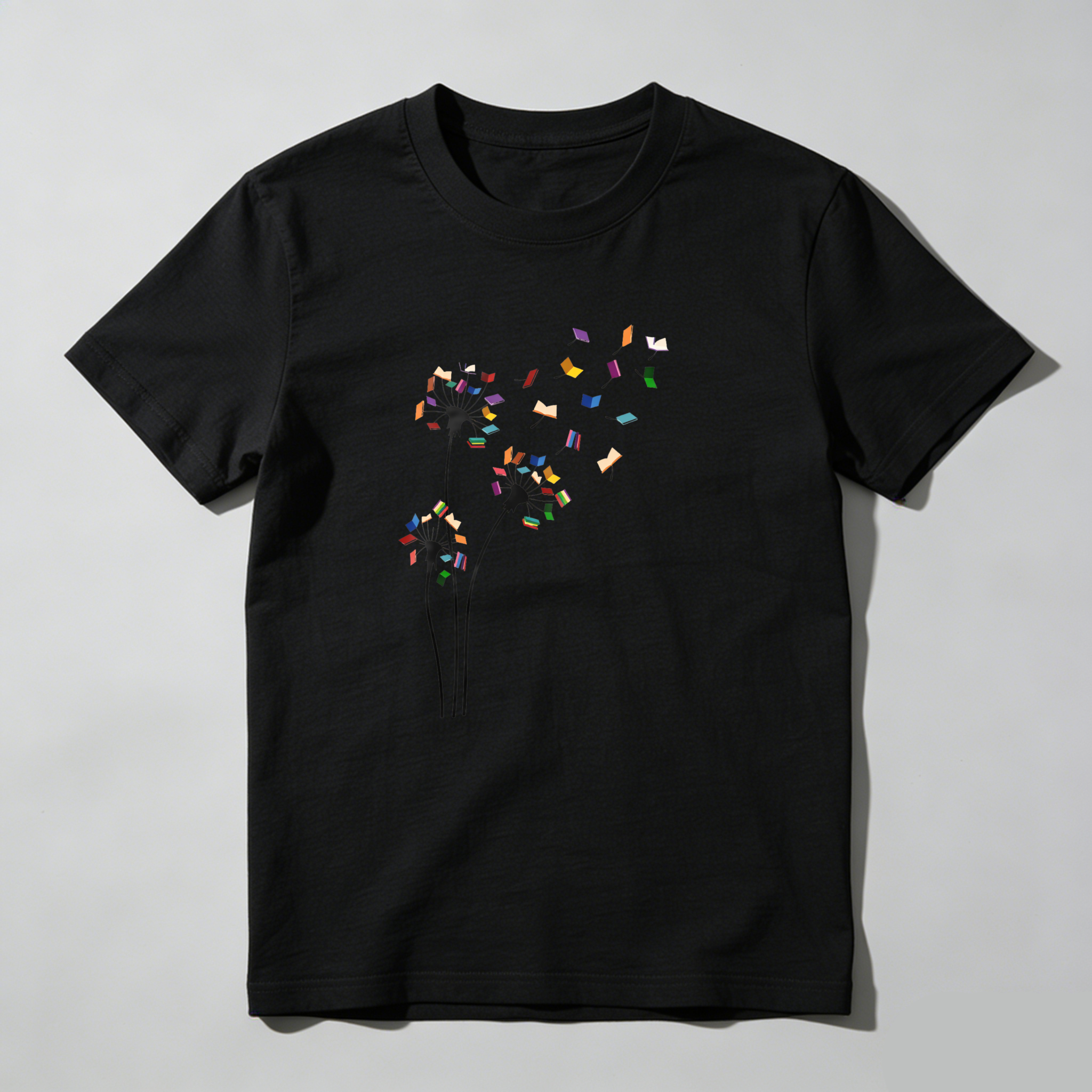 Dorawear™ Colorful Confetti Scattered Heart Shape Design T Shirt