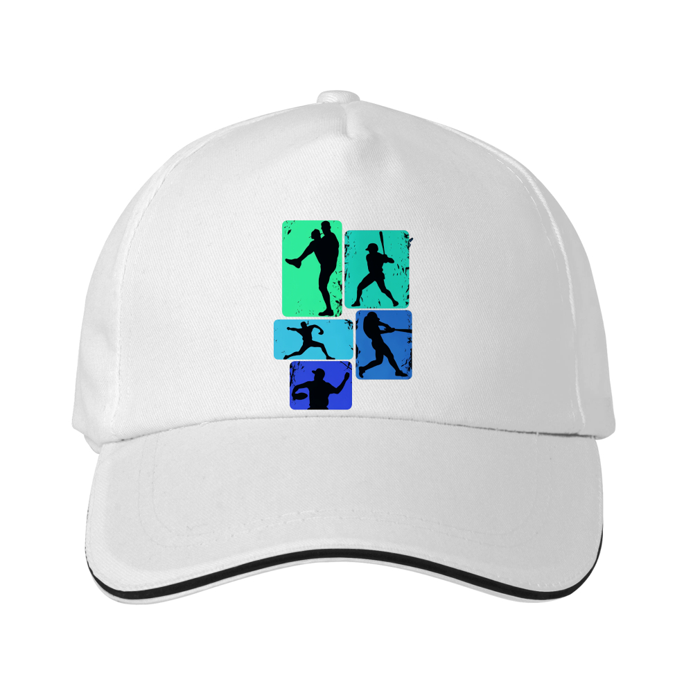 Dorawear™ Baseball Cap Soccer Player Silhouettes Sport Casual Wear