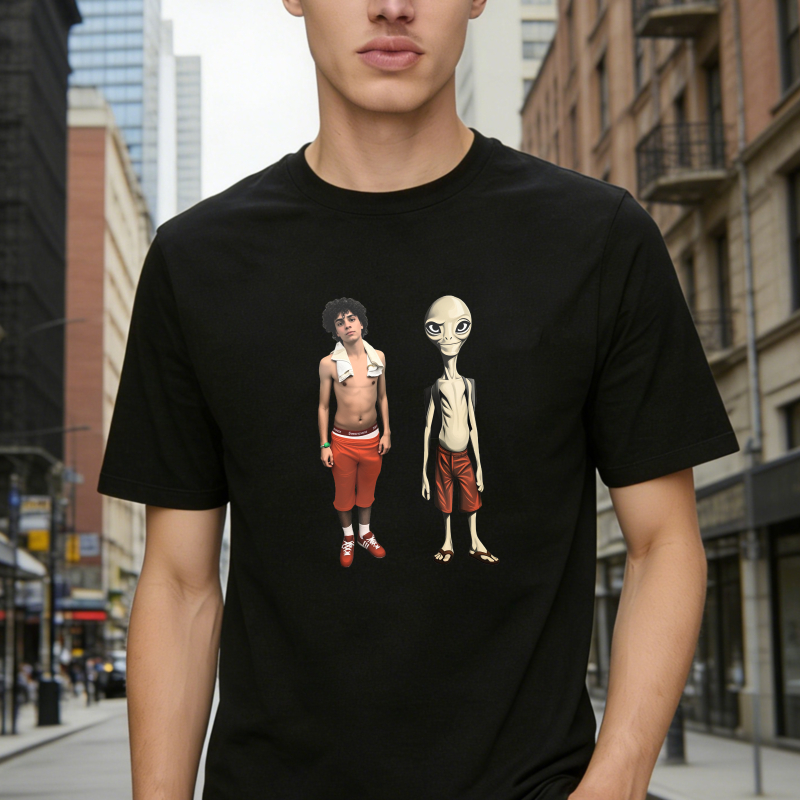 Dorawear™ Alien And Human Character Design Unisex Classic T-shirt