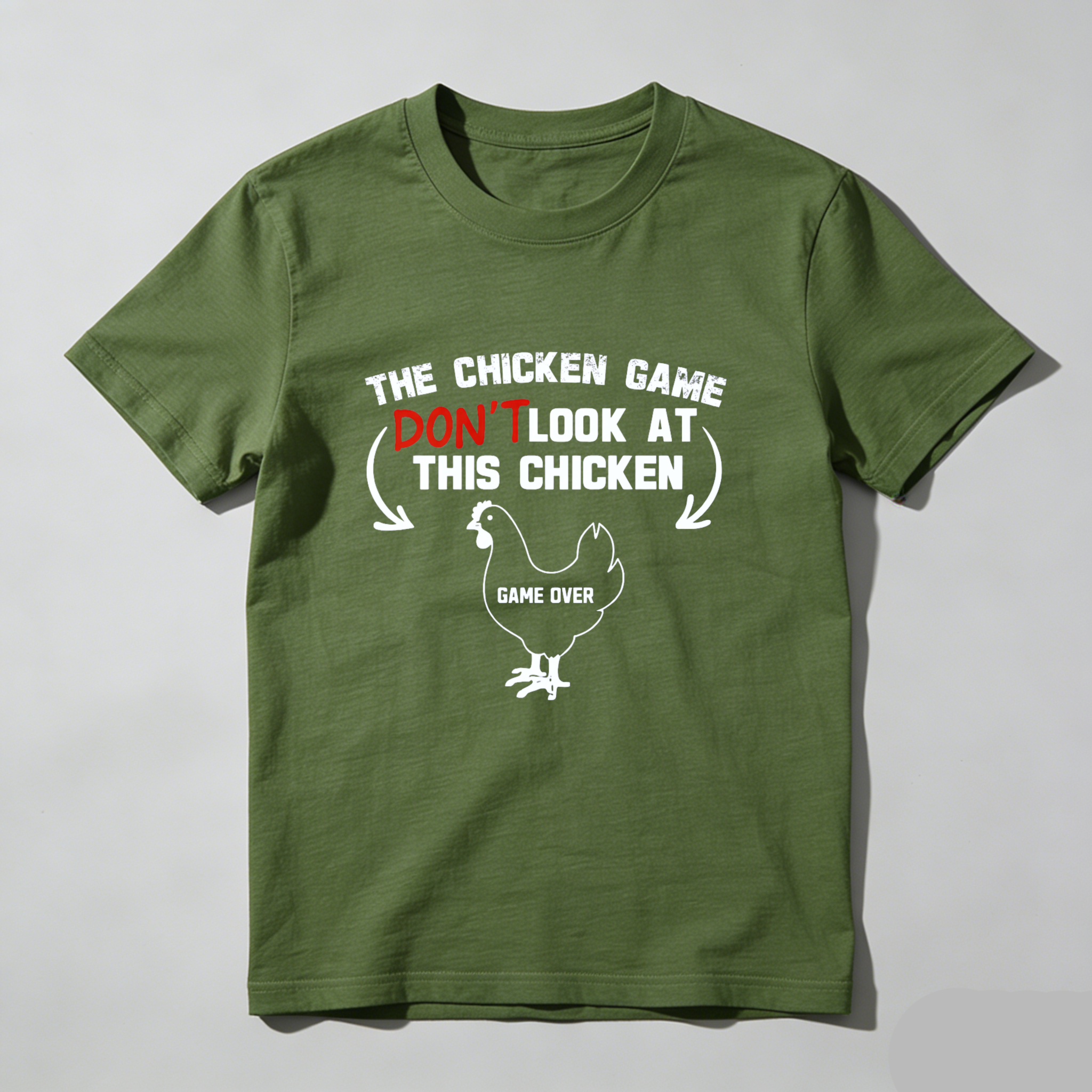 Dorawear™ The Chicken Game Don't Look At This Chickens Pure Cotton Short Sleeve T Shirt-Dorawear