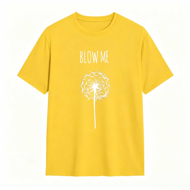 Dorawear™ Dandelion Blow Me Text Design Unisex Classic T-shirt
