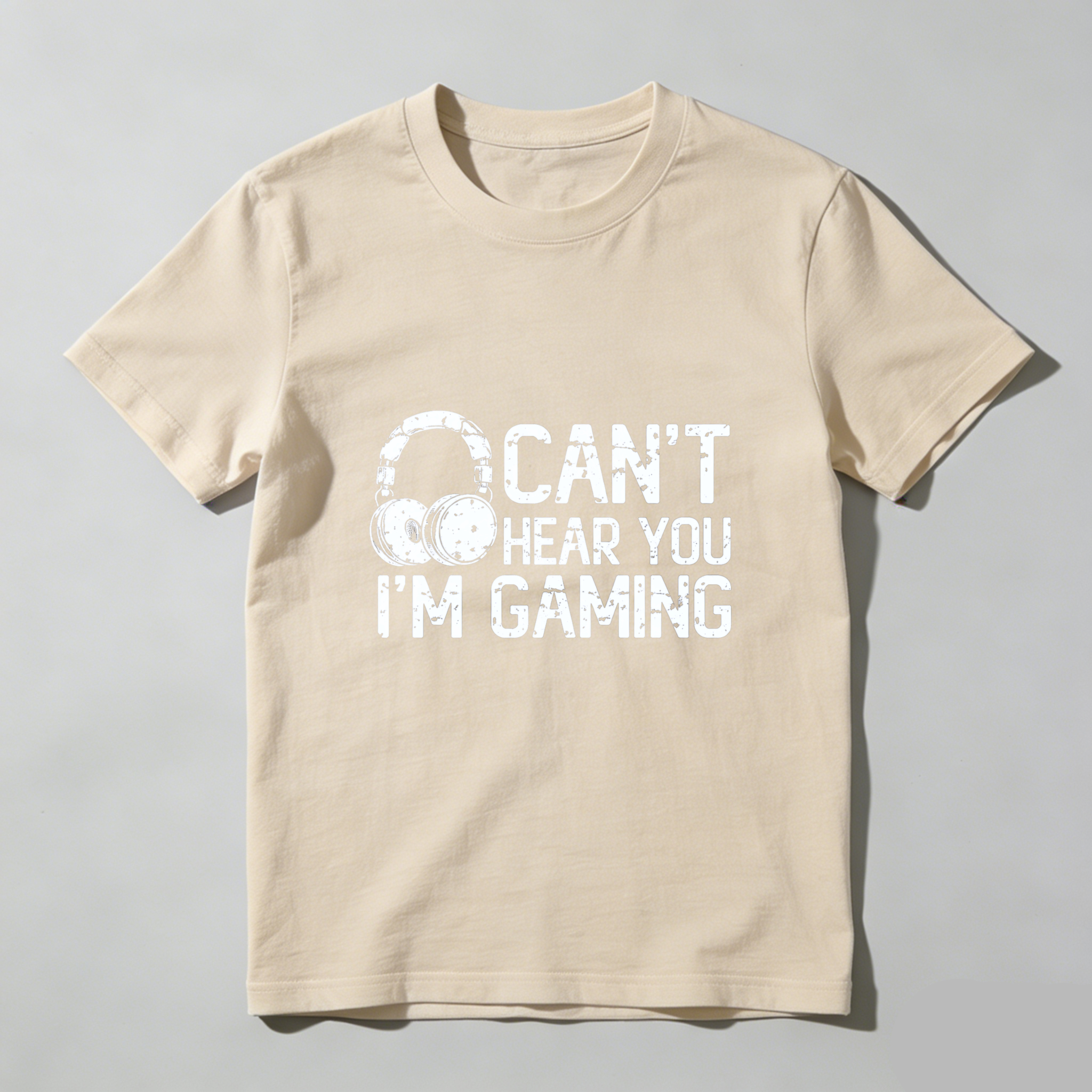 Dorawear Can't Hear You Im Gaming Pure Cotton Short Sleeve T Shirt