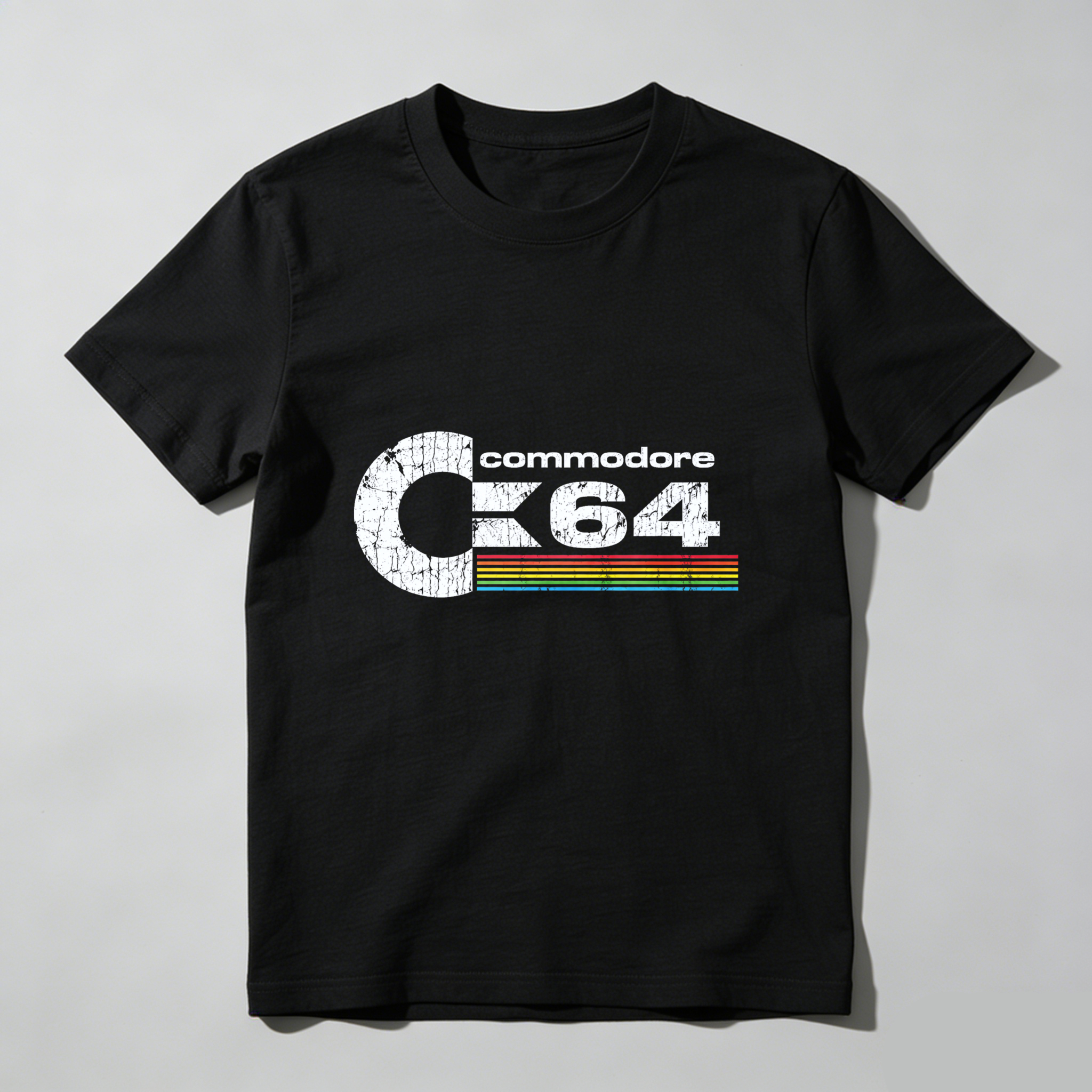 Dorawear™ Commodore C64 Retro Logo Pure Cotton Short Sleeve T Shirt-Dorawear