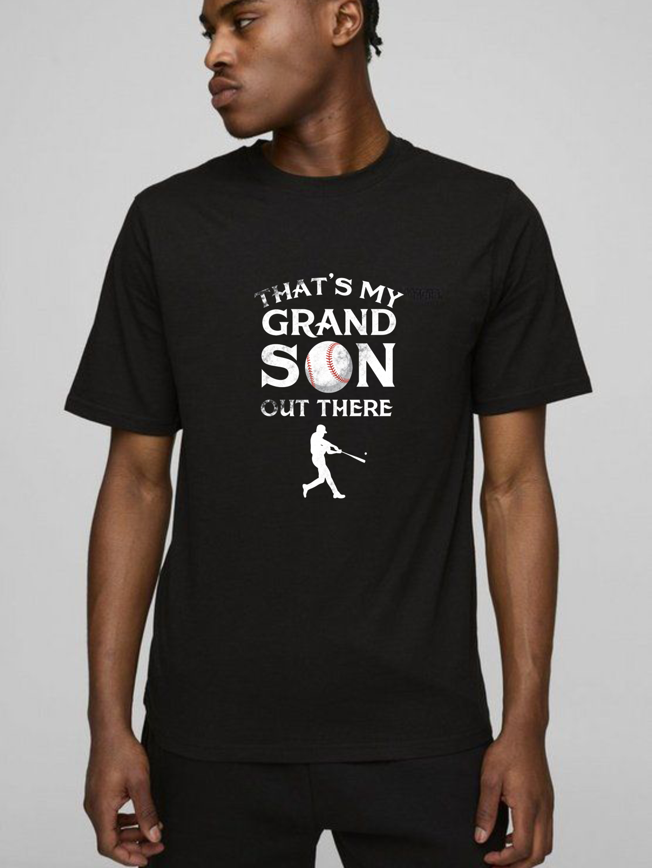 Dorawear™ That's My Grandson Out There Baseball Player  T Shirt-Dorawear