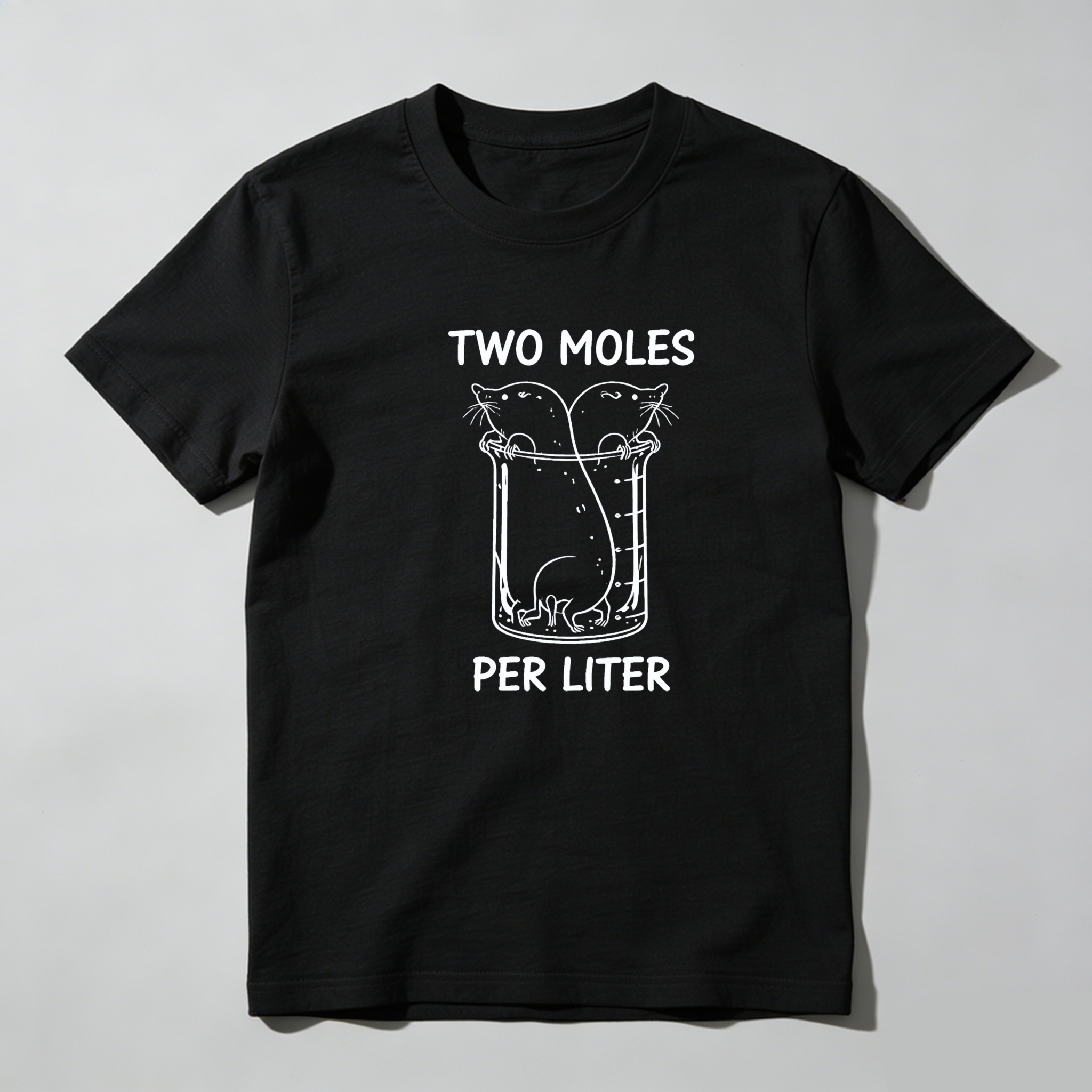 Dorawear™ Two Moles Per Liter Pure Cotton Short Sleeve T Shirt-Dorawear