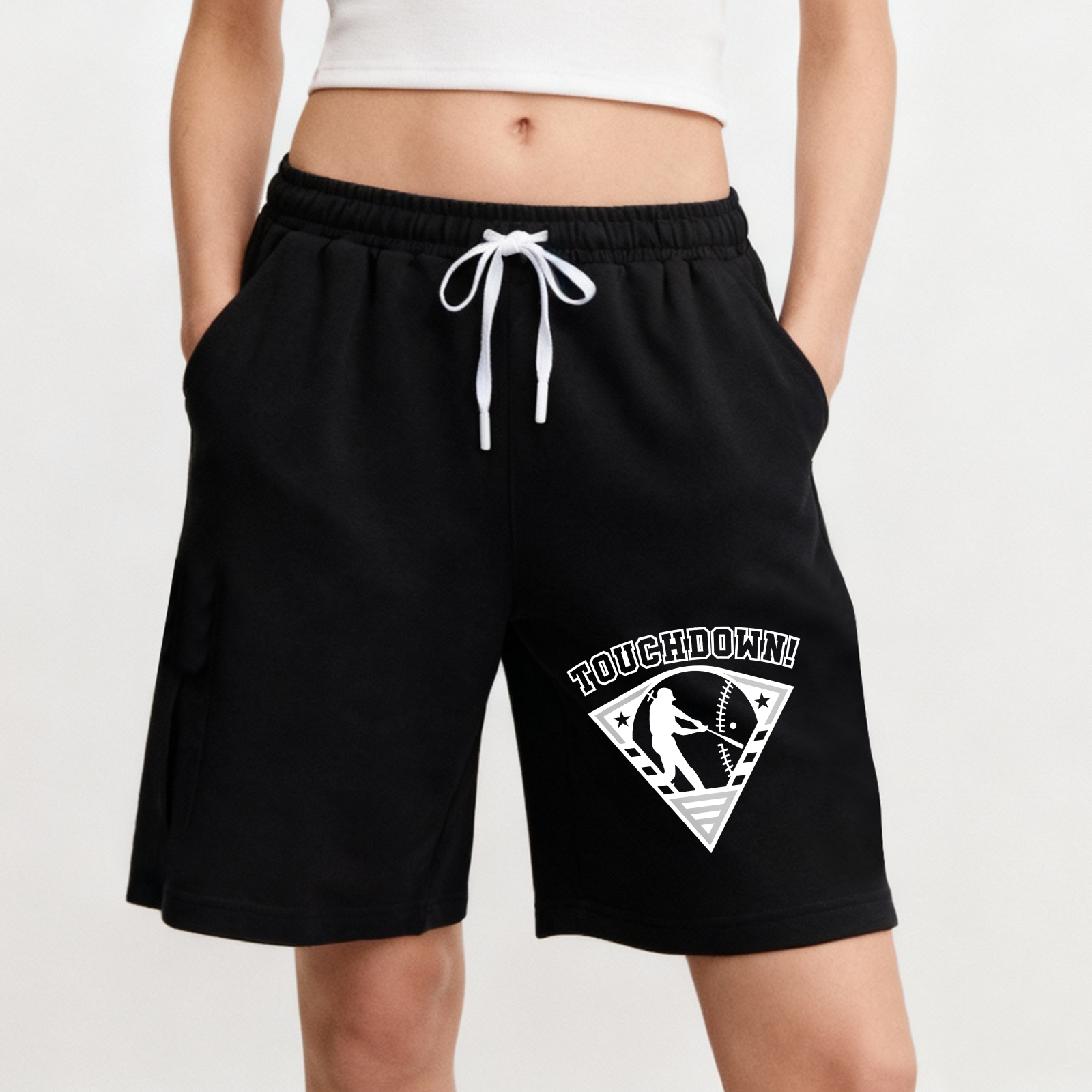 Dorawear™ Touchdown Baseball Player Design Shorts-Dorawear