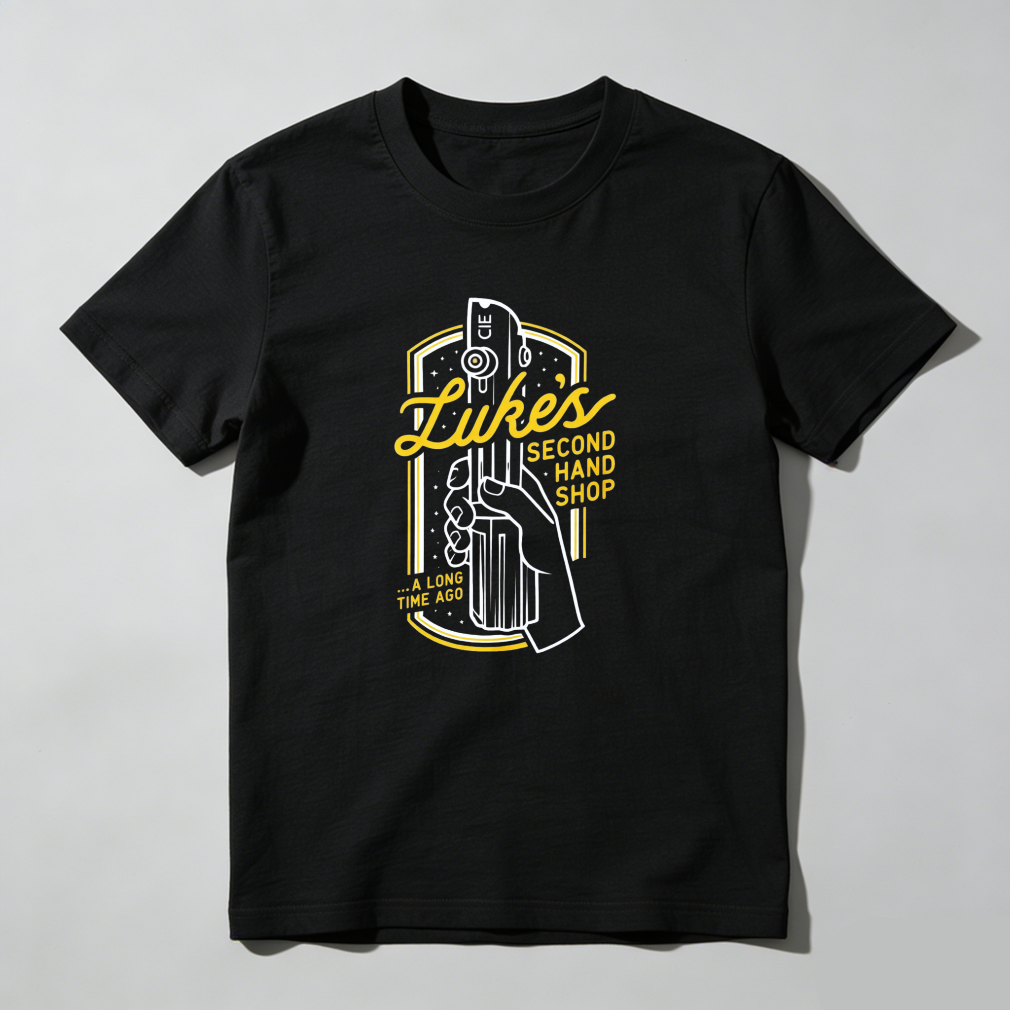 Dorawear™ Likes Second Hand Shop Gun Design Pure Cotton Short Sleeve T-Shirt-Dorawear