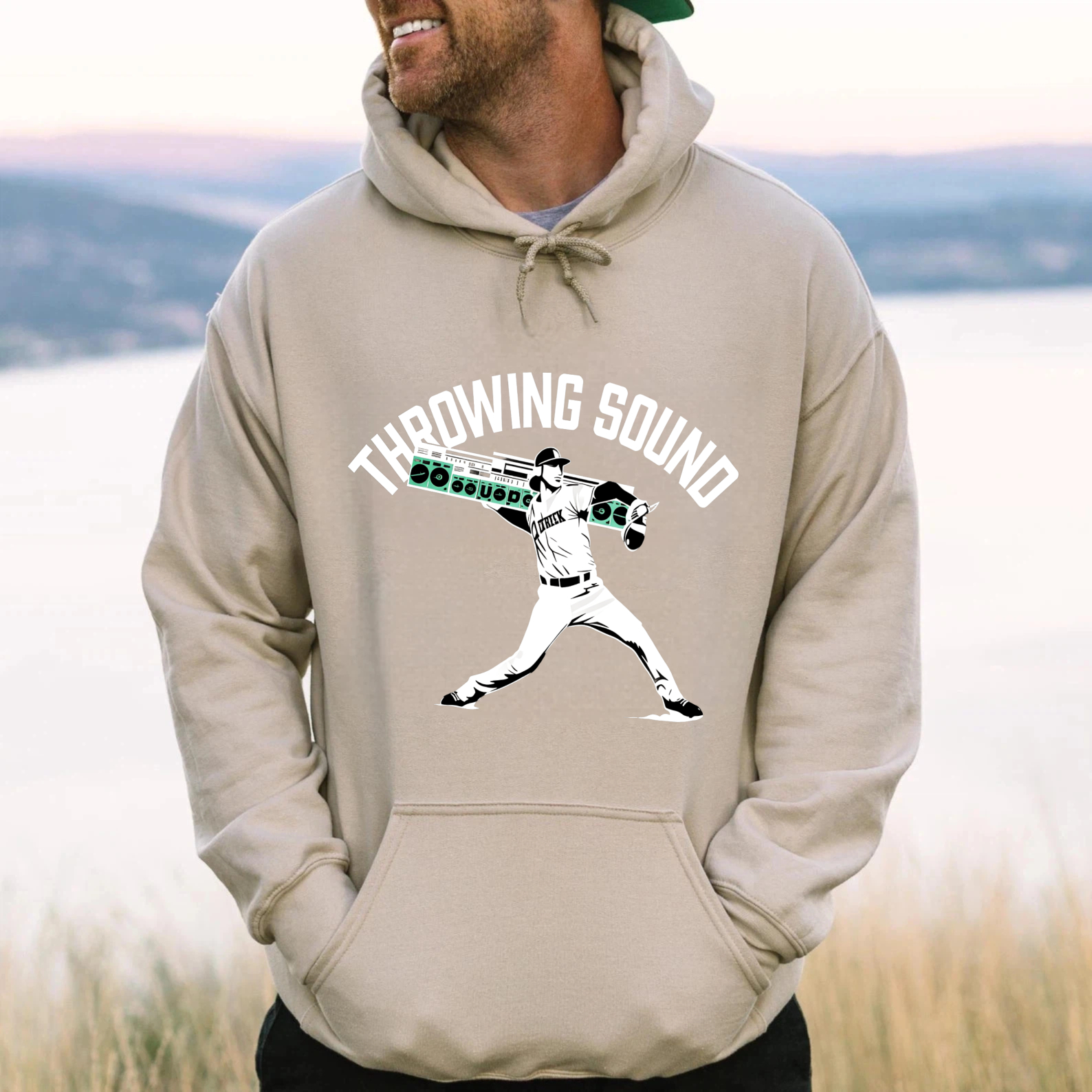 Dorawear™ Throwing Sound Baseball Player Graphic Hoodie Unisex Sweatshirt Casual Wear For Men And Women-Dorawear