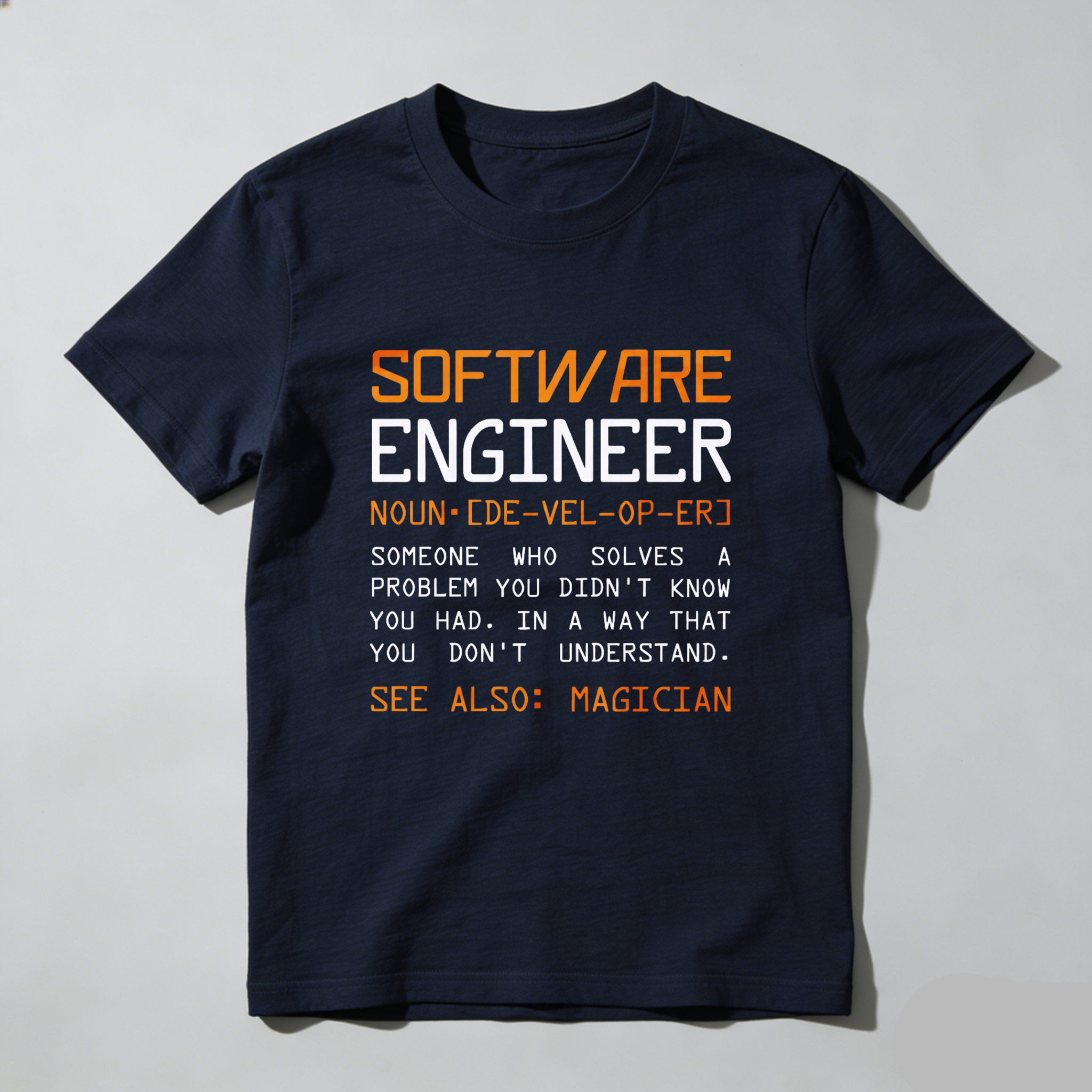Dorawear Software Engineer Definition Pure Cotton Short Sleeve T Shirt
