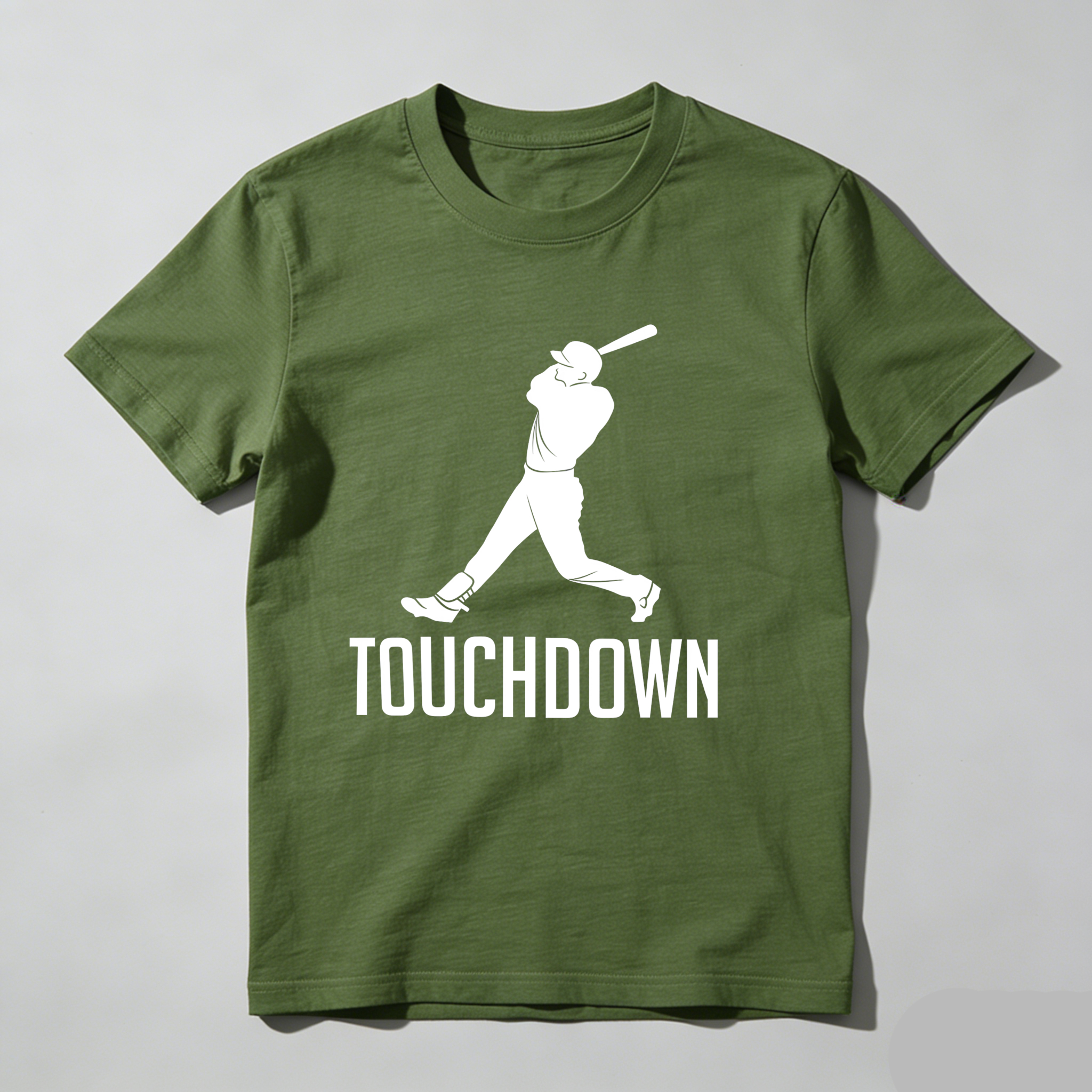 Dorawear™ Baseball Player Swinging Bat Touchdown  T Shirt