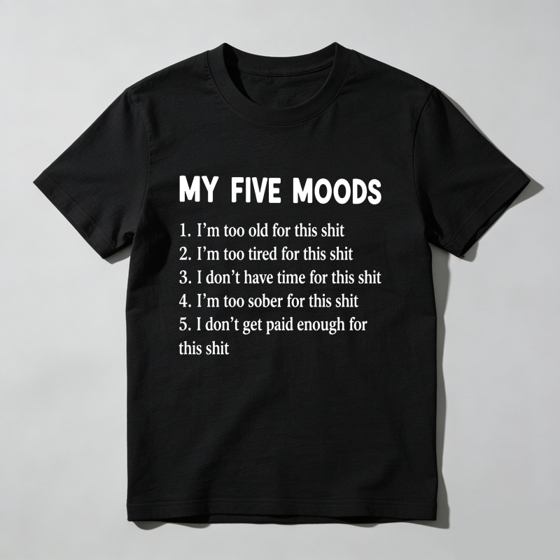  Dorawear™My Five Moods Geek T-Shirt