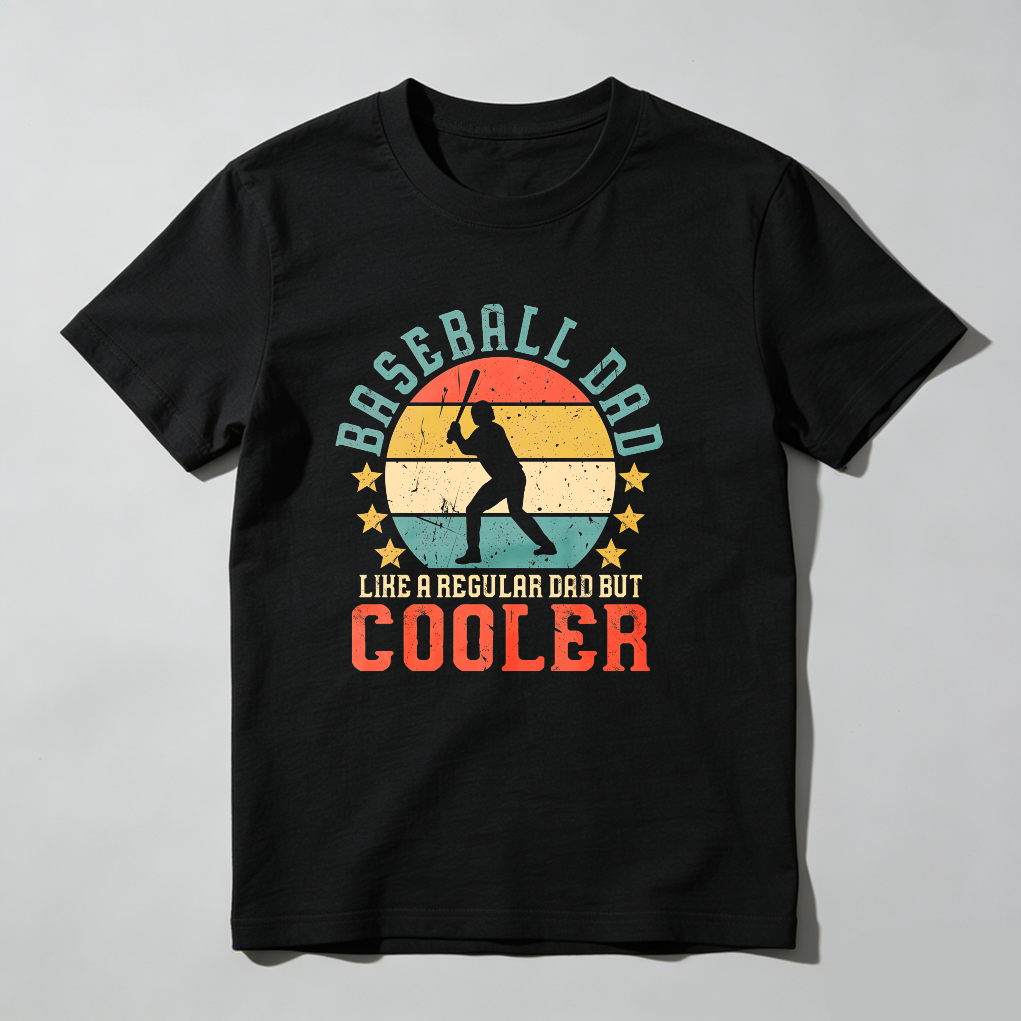 Dorawear™ Baseball Dad Like A Regular Dad But Cooler  T Shirt-Dorawear