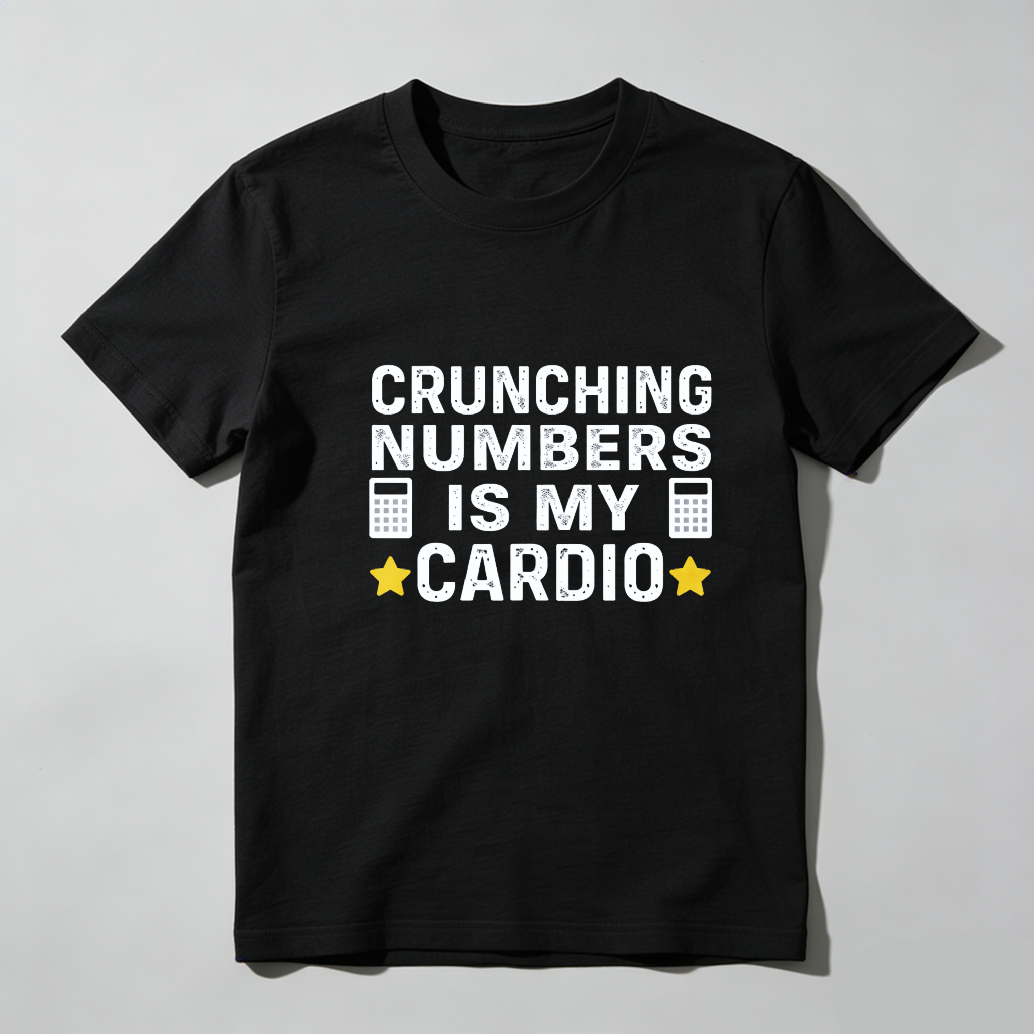 Dorawear™ Crunching Numbers Is My Cardio Pure Cotton Short Sleeve T Shirt-Dorawear