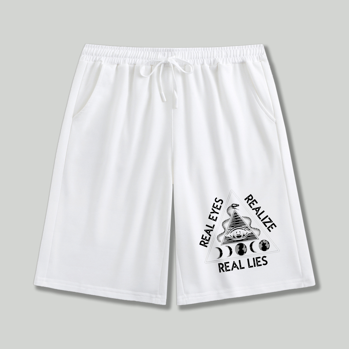Dorawear™ All Seeing Eye Symbol Real Eyes Realize Real Lies Shorts-Dorawear